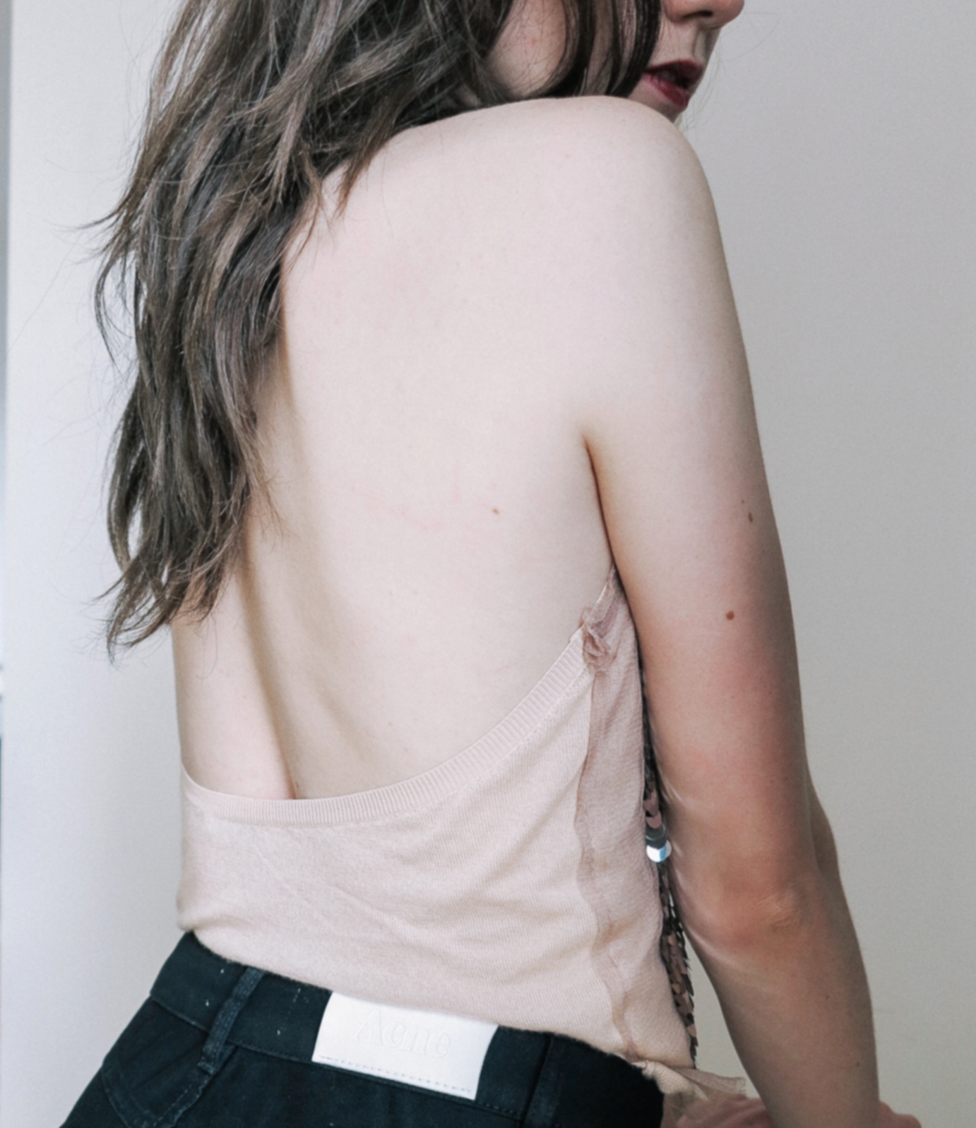 Prada Sequin Cashmere Halter