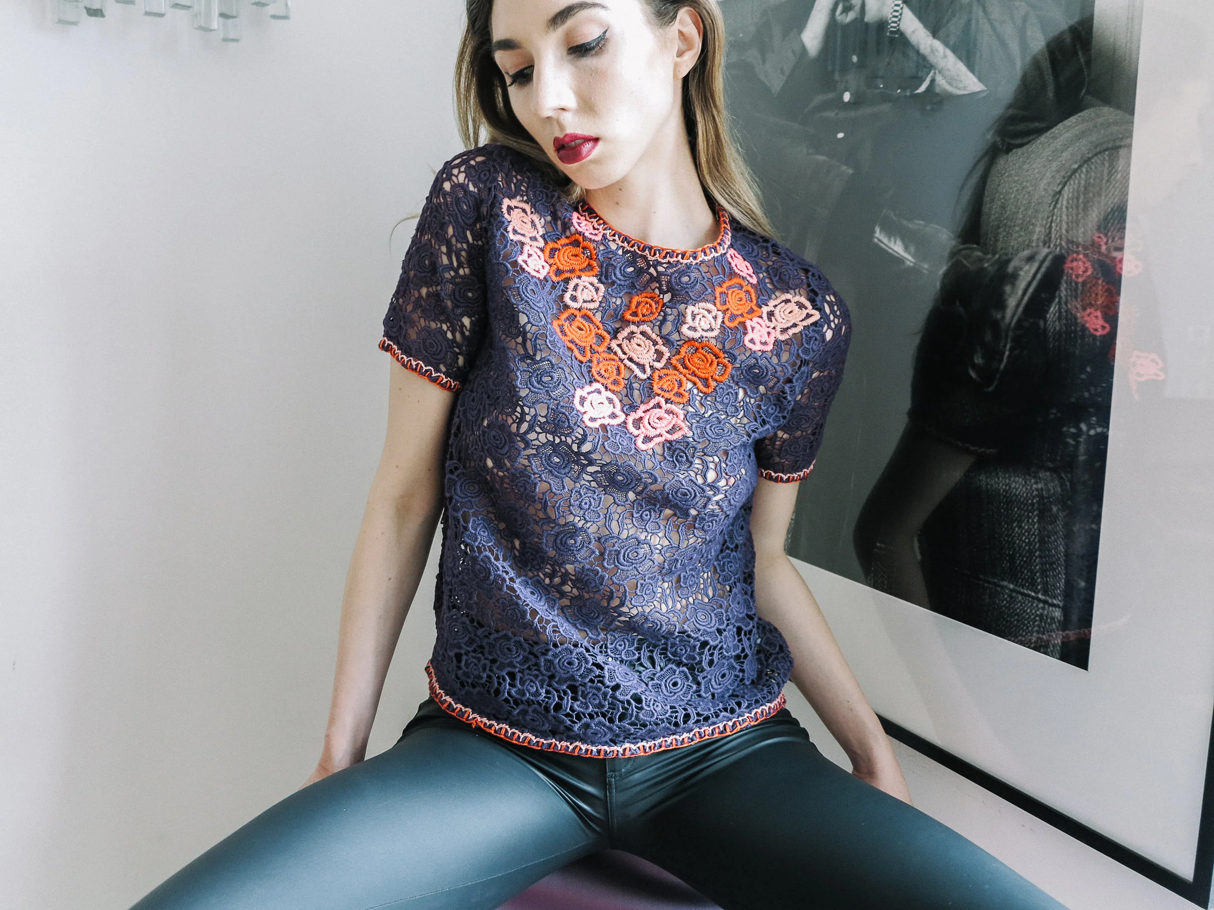 MANOUSH Crochet T-shirt