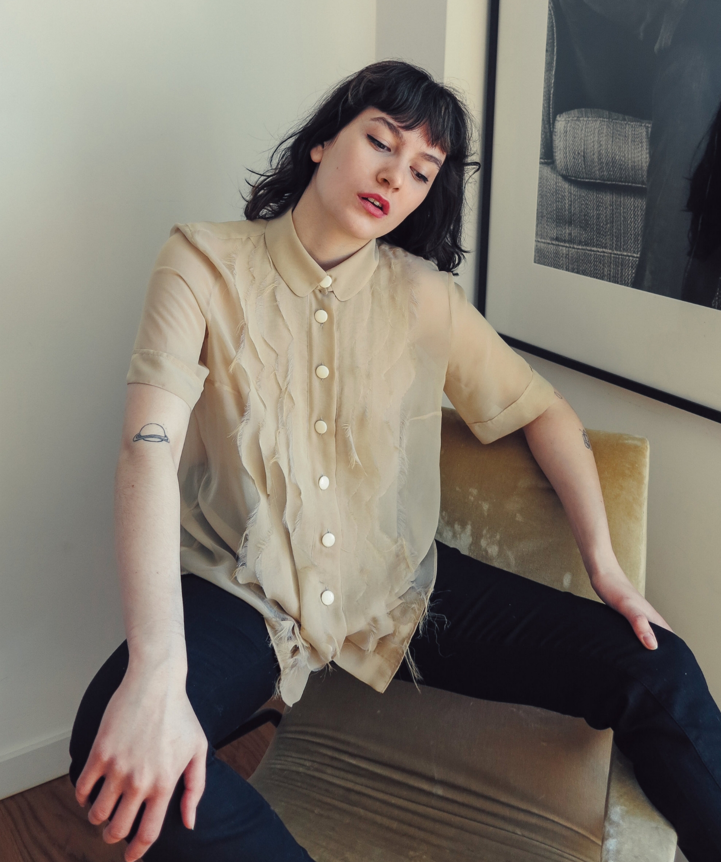 Chloé Short Sleeve Blouse