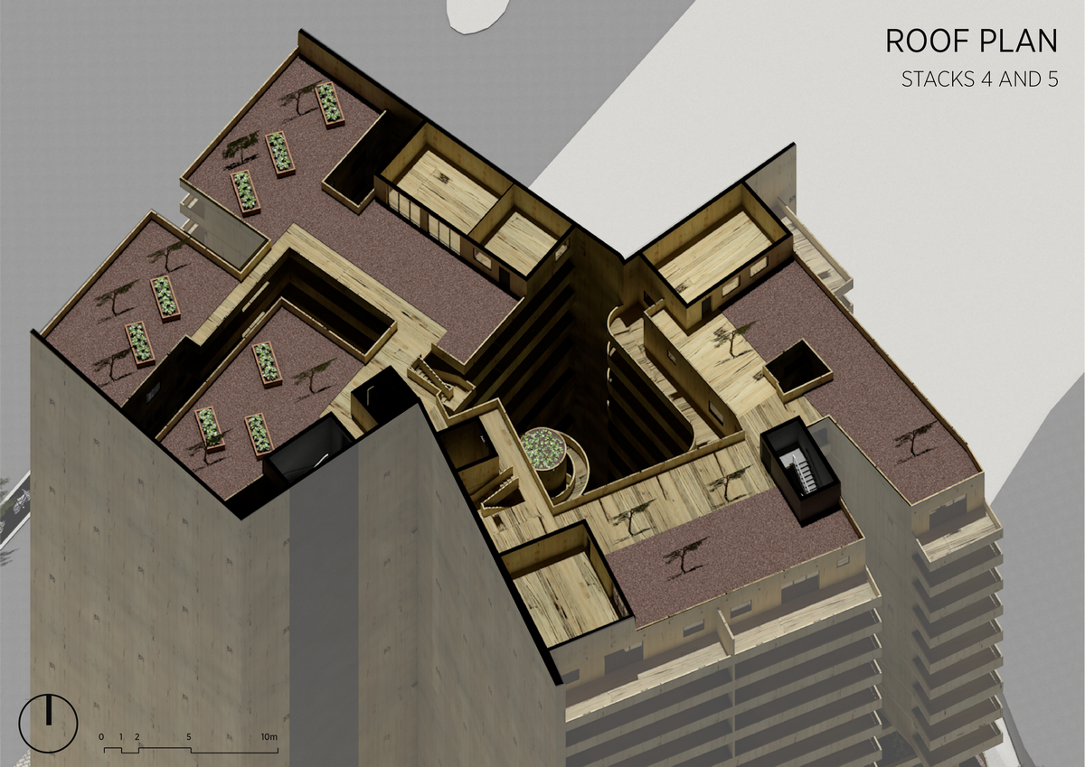 Stacks 4 & 5 | Roof Plan