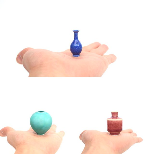 Yuta Segawa Yuta Segawa is a Japanese ceramic artist specialising in producing miniature pottery. All miniature pots are thrown individually by hand and he use more than five hundred original glazes he made. It is a challenge to test the limits of what a human body can make on such a small scale.