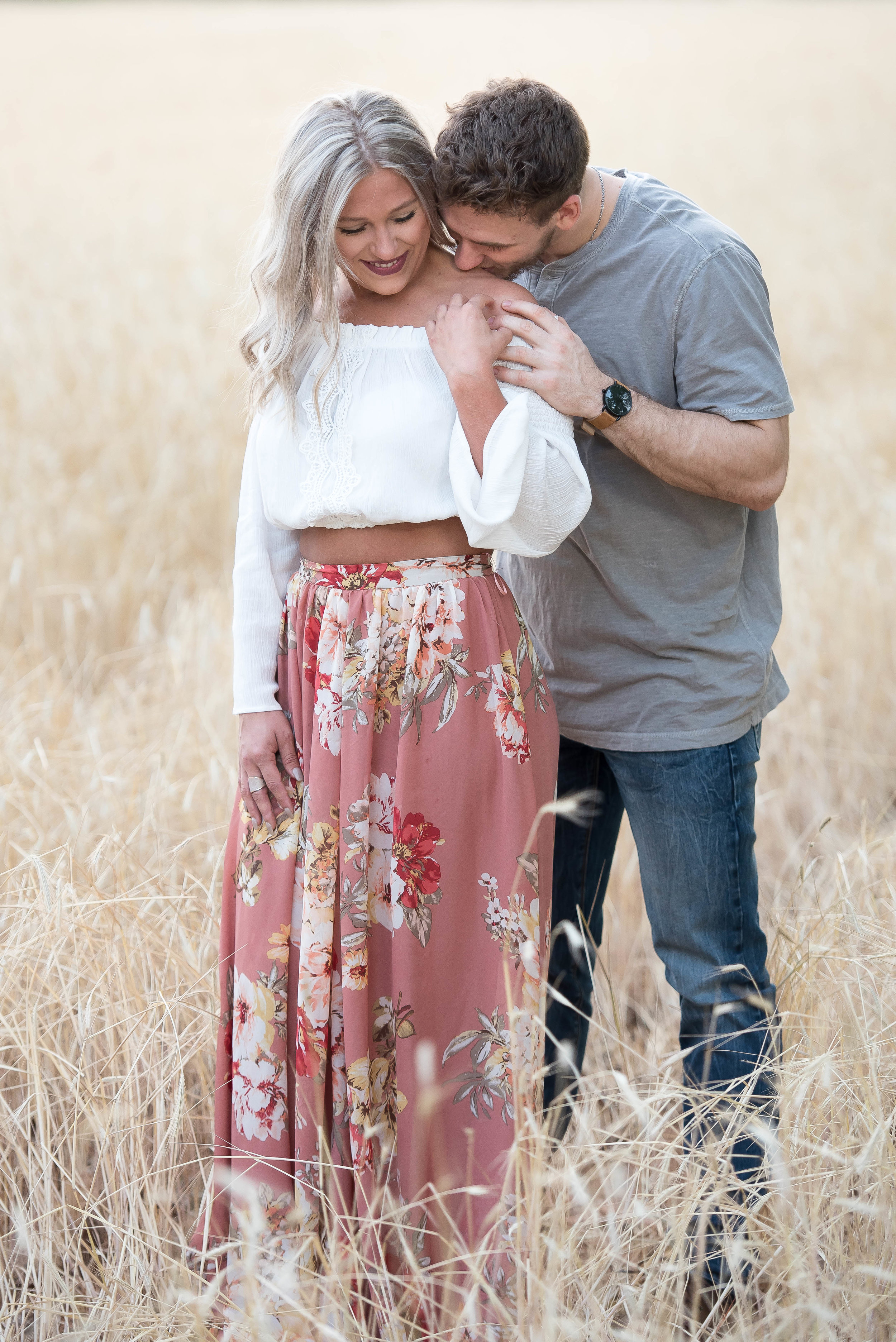 Couple Session - Fitness Couples - Tall Grass Field - Engagement Portrait Ideas - Engagement Session Ideas - Couple Session Ideas - Spring Picture Ideas-1.jpg