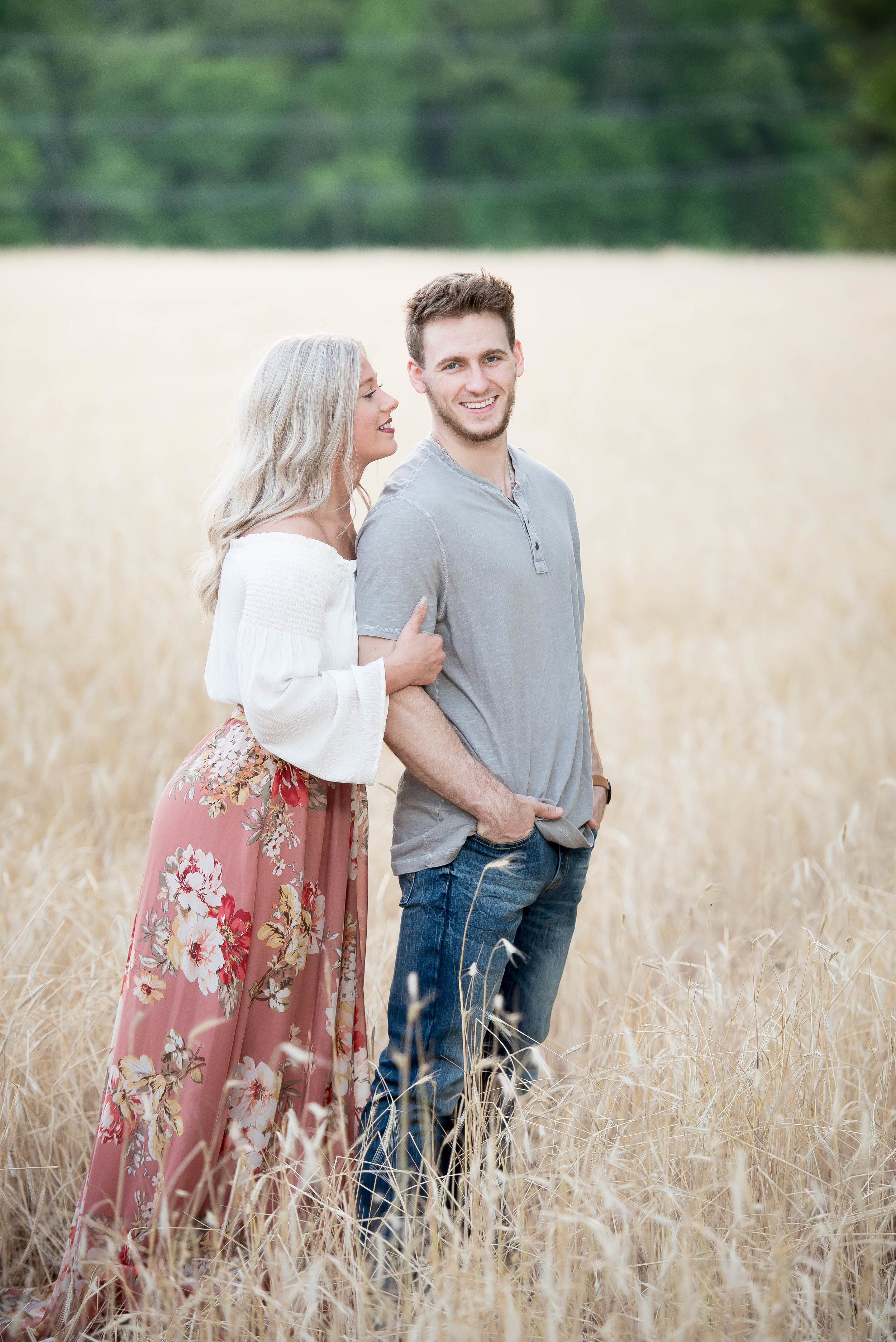 Couple Session - Fitness Couples - Tall Grass Field - Engagement Portrait Ideas - Engagement Session Ideas - Couple Session Ideas - Spring Picture Ideas-13.jpg