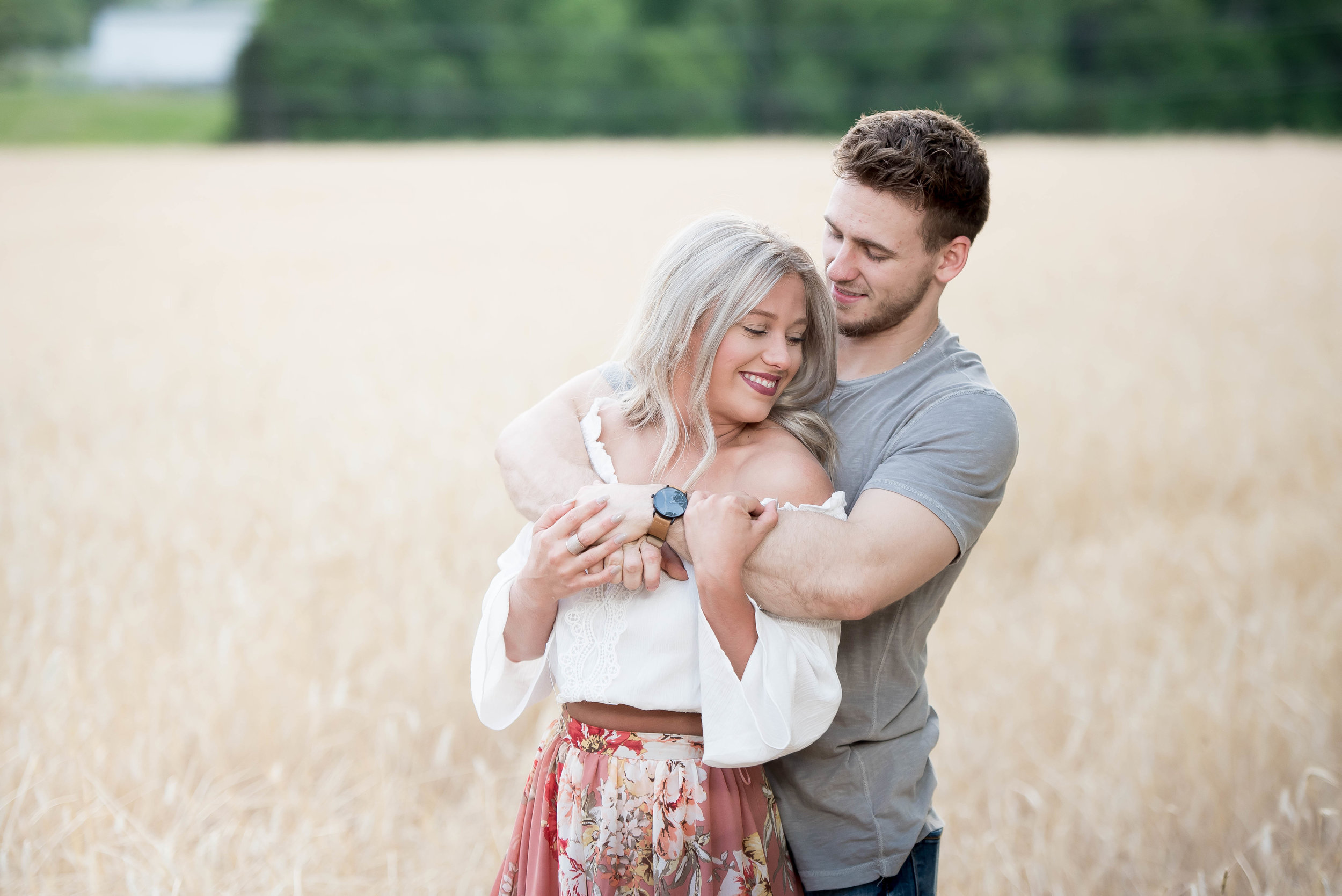 Couple Session - Fitness Couples - Tall Grass Field - Engagement Portrait Ideas - Engagement Session Ideas - Couple Session Ideas - Spring Picture Ideas-16.jpg