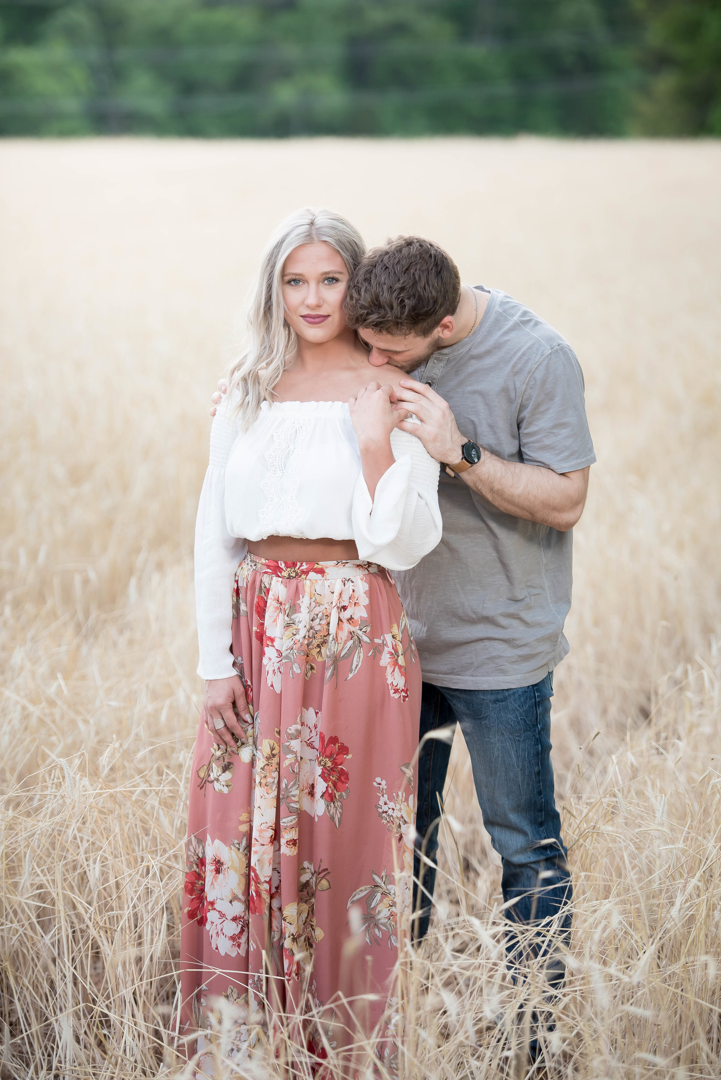 Couple Session - Fitness Couples - Tall Grass Field - Engagement Portrait Ideas - Engagement Session Ideas - Couple Session Ideas - Spring Picture Ideas-15.jpg