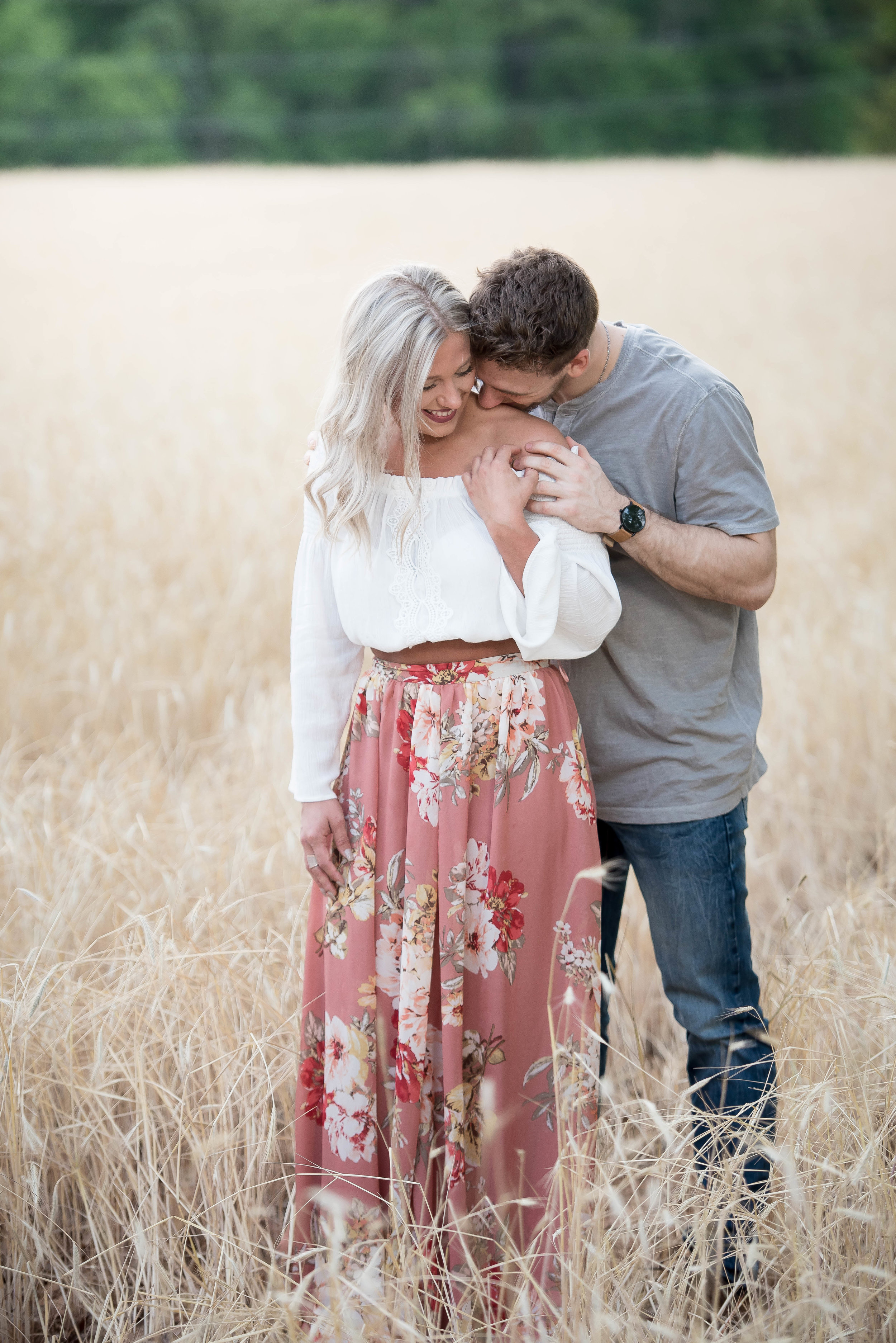 Couple Session - Fitness Couples - Tall Grass Field - Engagement Portrait Ideas - Engagement Session Ideas - Couple Session Ideas - Spring Picture Ideas-17.jpg