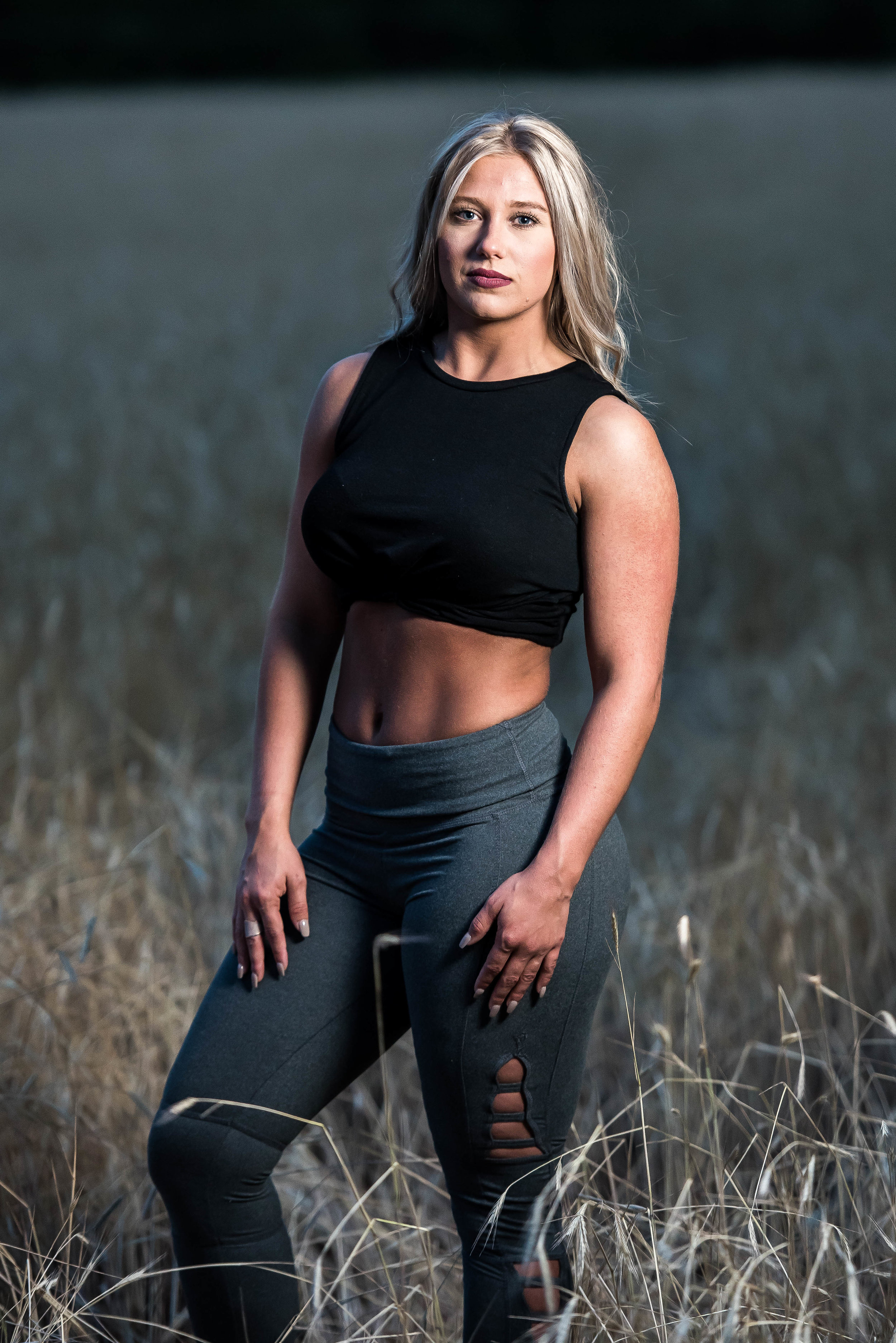 Couple Session - Fitness Couples - Tall Grass Field - Engagement Portrait Ideas - Engagement Session Ideas - Couple Session Ideas - Spring Picture Ideas-22.jpg