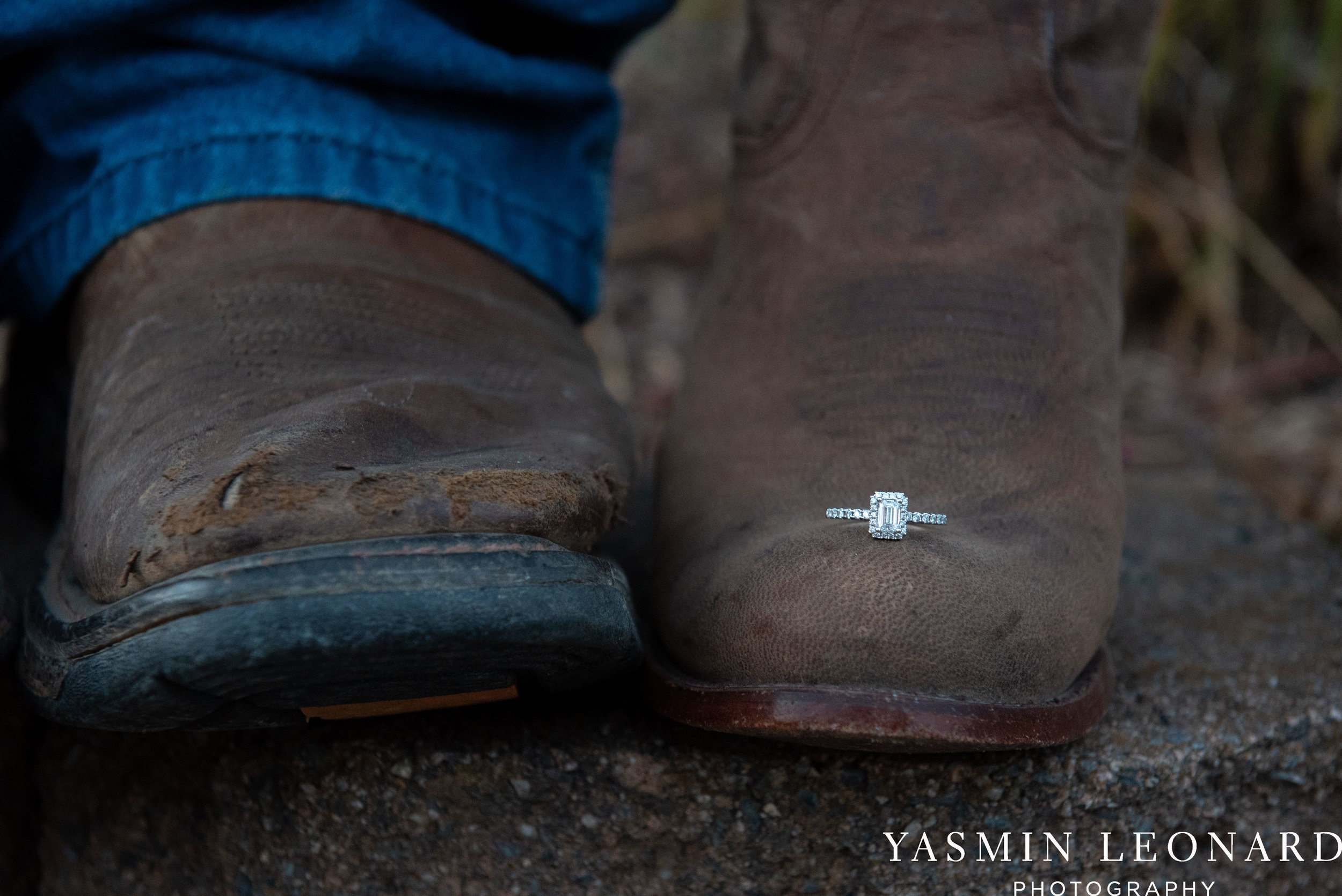 NC Engaged - Wallburg Engagement - Country Engagement Session - Barn Engagement Session - Outdoor Engagement Session - Farmer Engagement Session - Engagement Session with Overalls and Boots-2.jpg