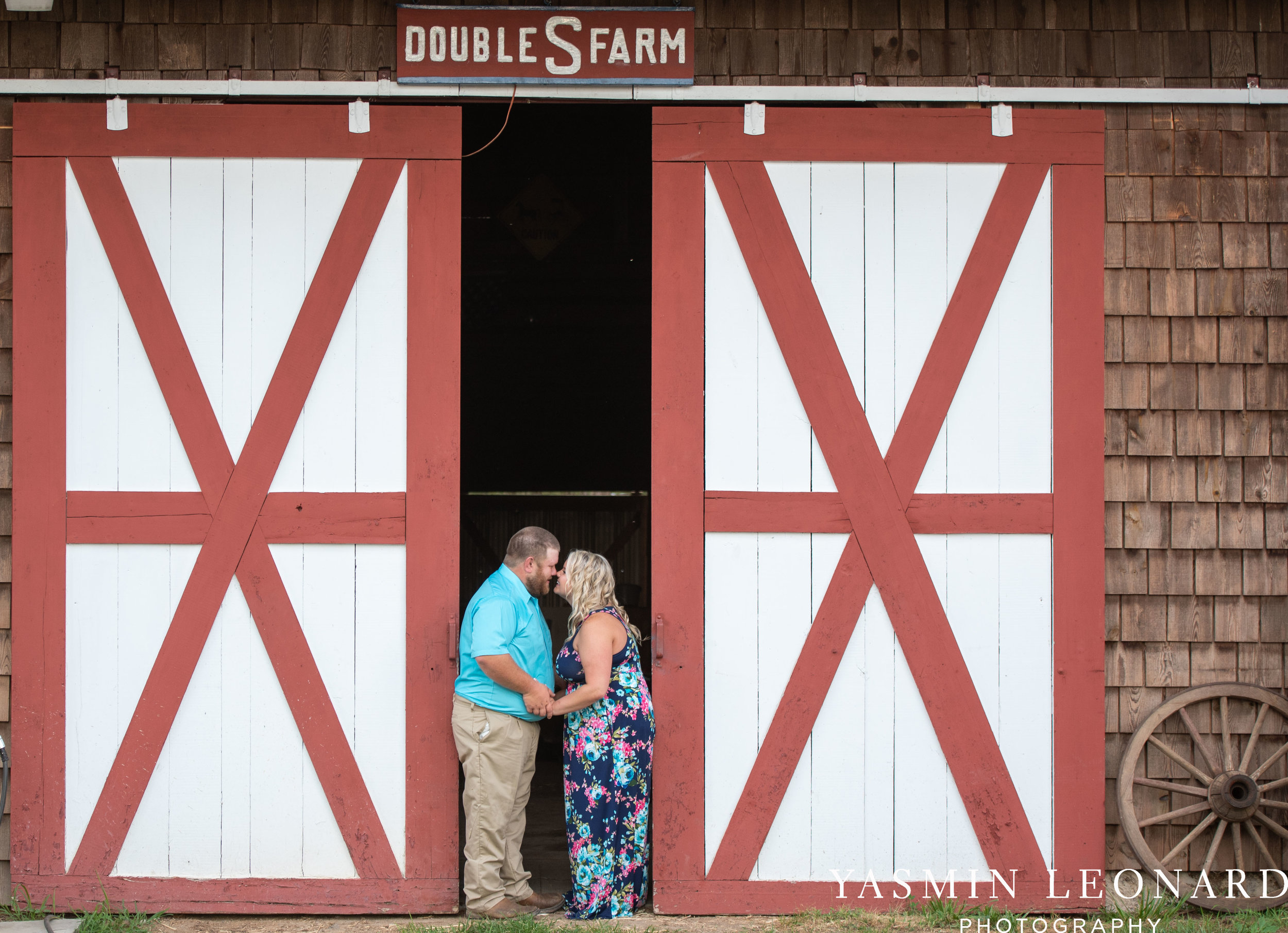 NC Engaged - Wallburg Engagement - Country Engagement Session - Barn Engagement Session - Outdoor Engagement Session - Farmer Engagement Session - Engagement Session with Overalls and Boots-14.jpg
