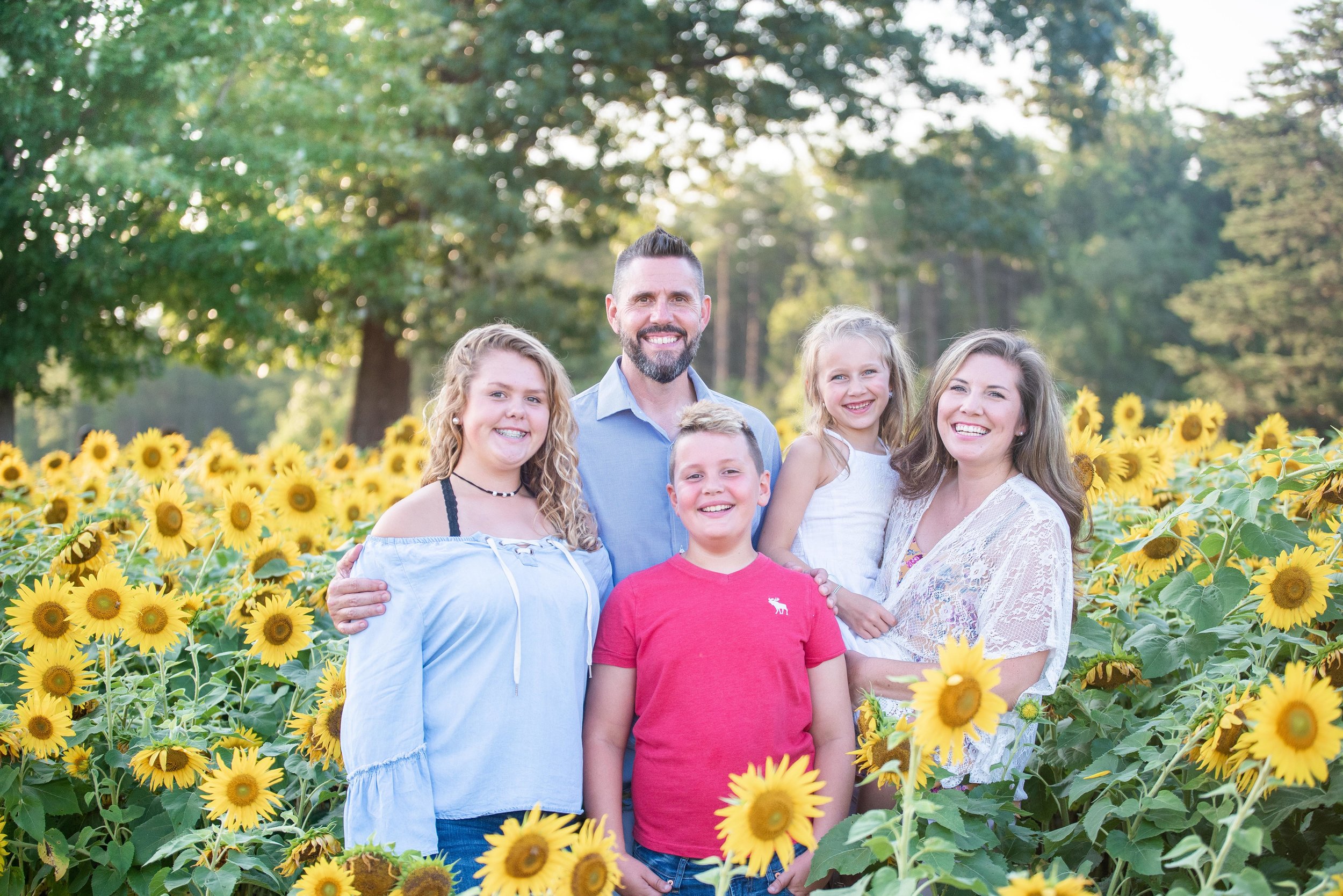 Dogwood Farm - Sunflower Field Photography Session - Sunflower Family Portraits - Fall Family Portraits - Summer Family Portraits - NC Photographer - NC Wedding Photographer - High Point Wedding Photographer -5.jpg