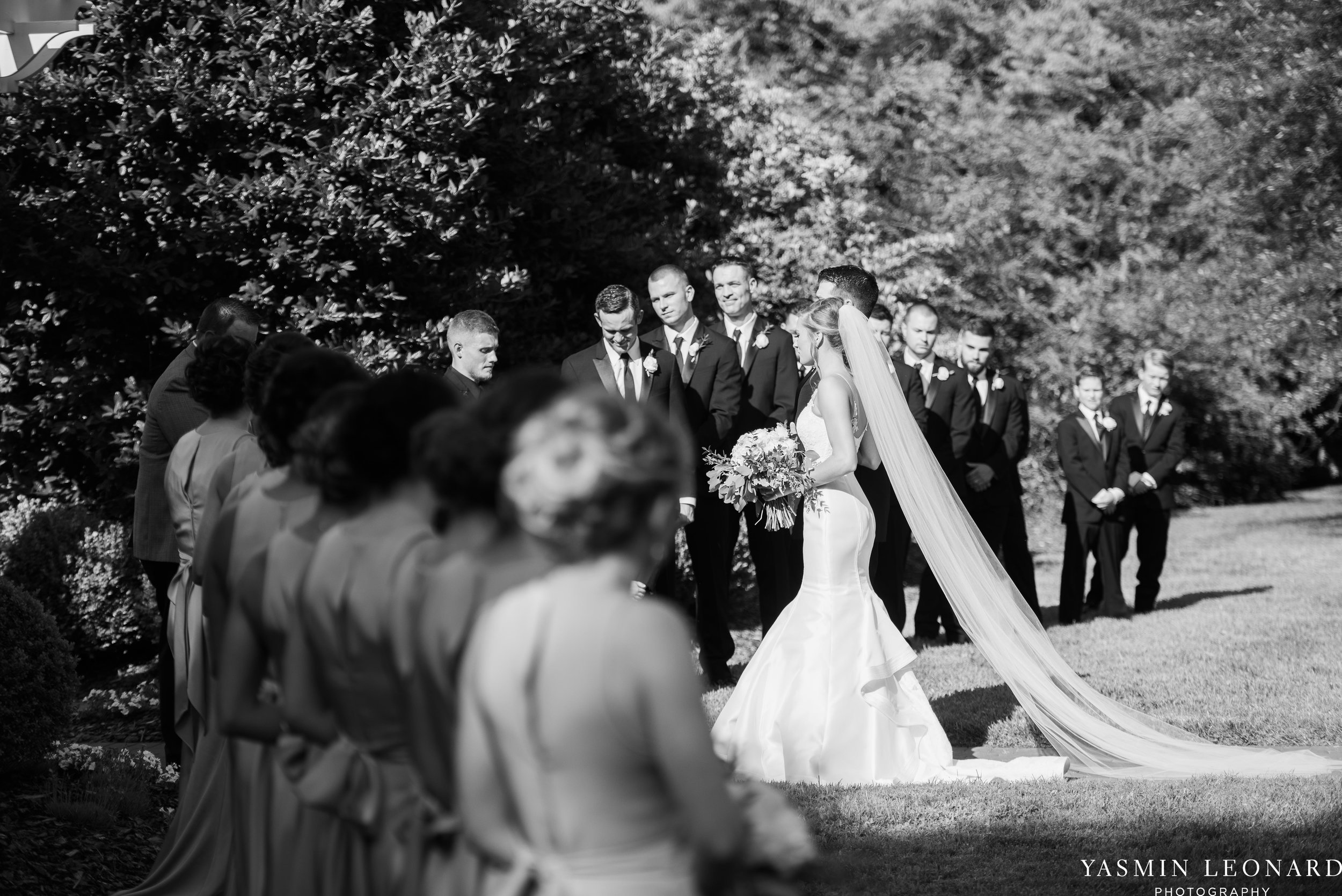 Boxwood Estate - Boxwood Estate Wedding - Luxury Wedding - Black and White Wedding - NC Wedding Venues - NC Weddings - NC Photographer - Lantern Release Grand Exit - Large Wedding Party - Yasmin Leonard Photography-28.jpg