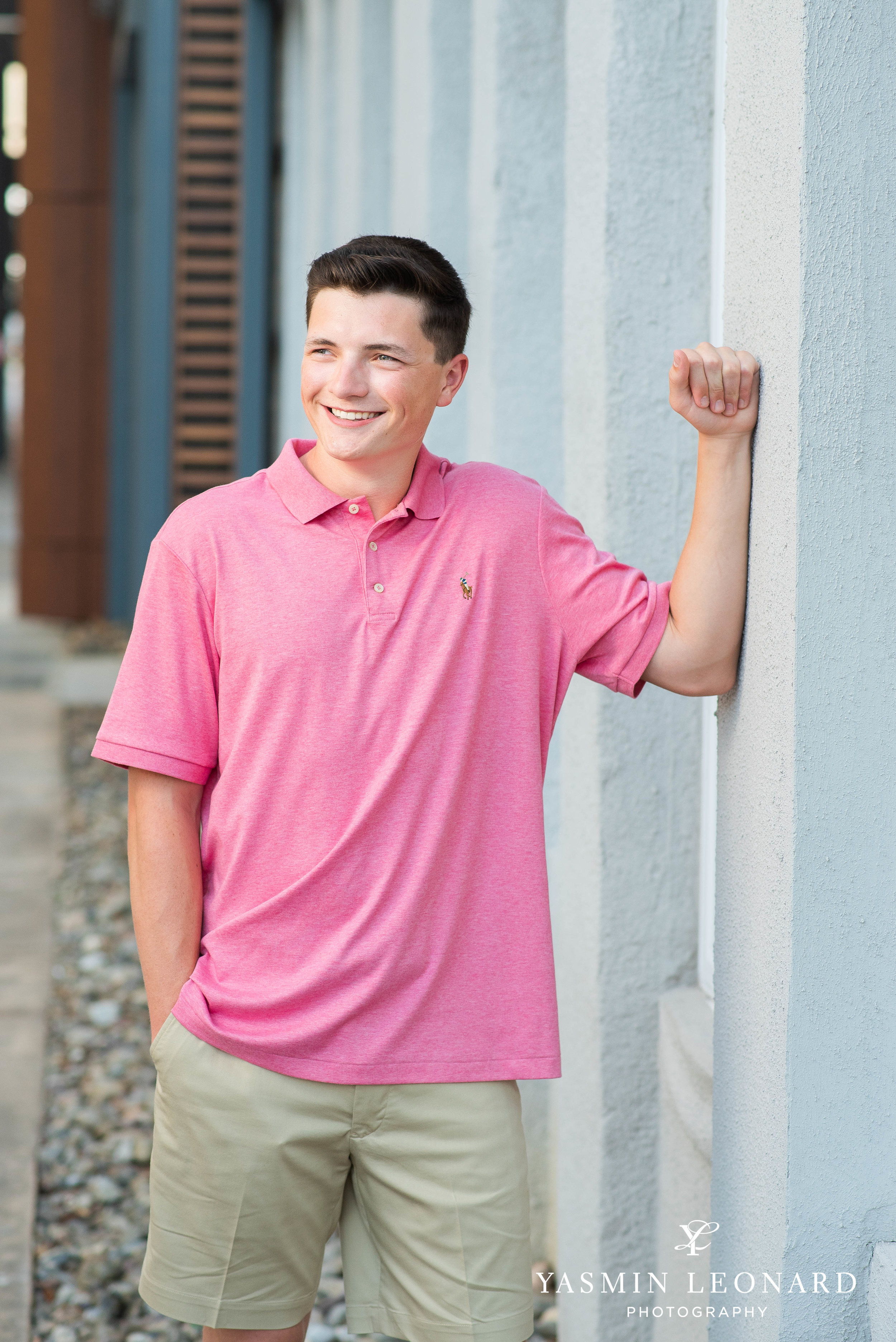 Cooper Craven - Downtown High Point Senior Portraits - Urban Senior - Baseball Senior - Baseball Portraits - Band Senior Portraits - High Point Senior Photographer - Yasmin Leonard Photography - Guy Senior Portrait Poses-3.jpg