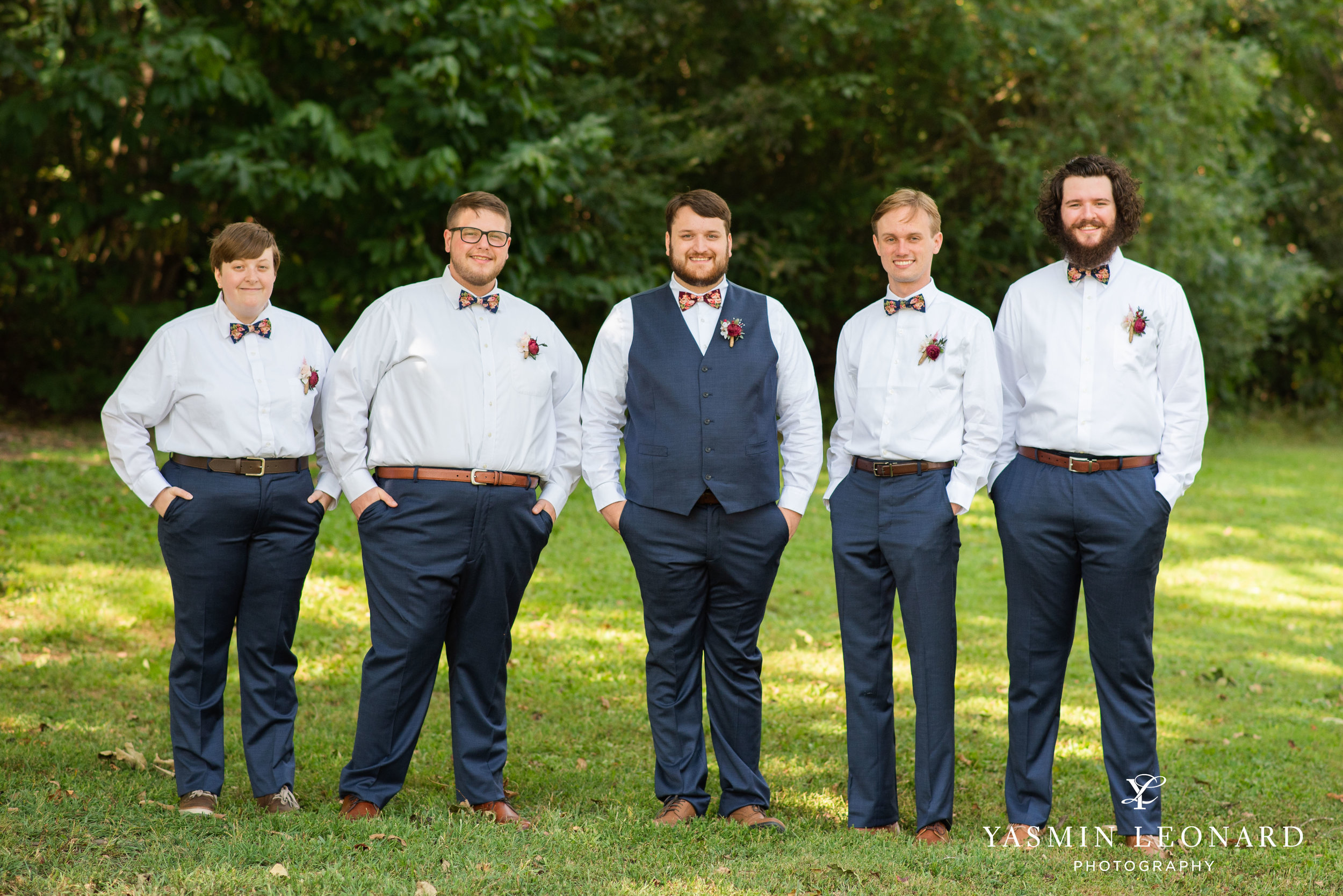 Hannah and David - l'abri at Linwood - NC Barn Weddings - Guys and Girls on Bride's Side - How to incorporate guys with bridesmaids - navy fall wedding - high point photographer - nc wedding venues - triad weddings-8.jpg