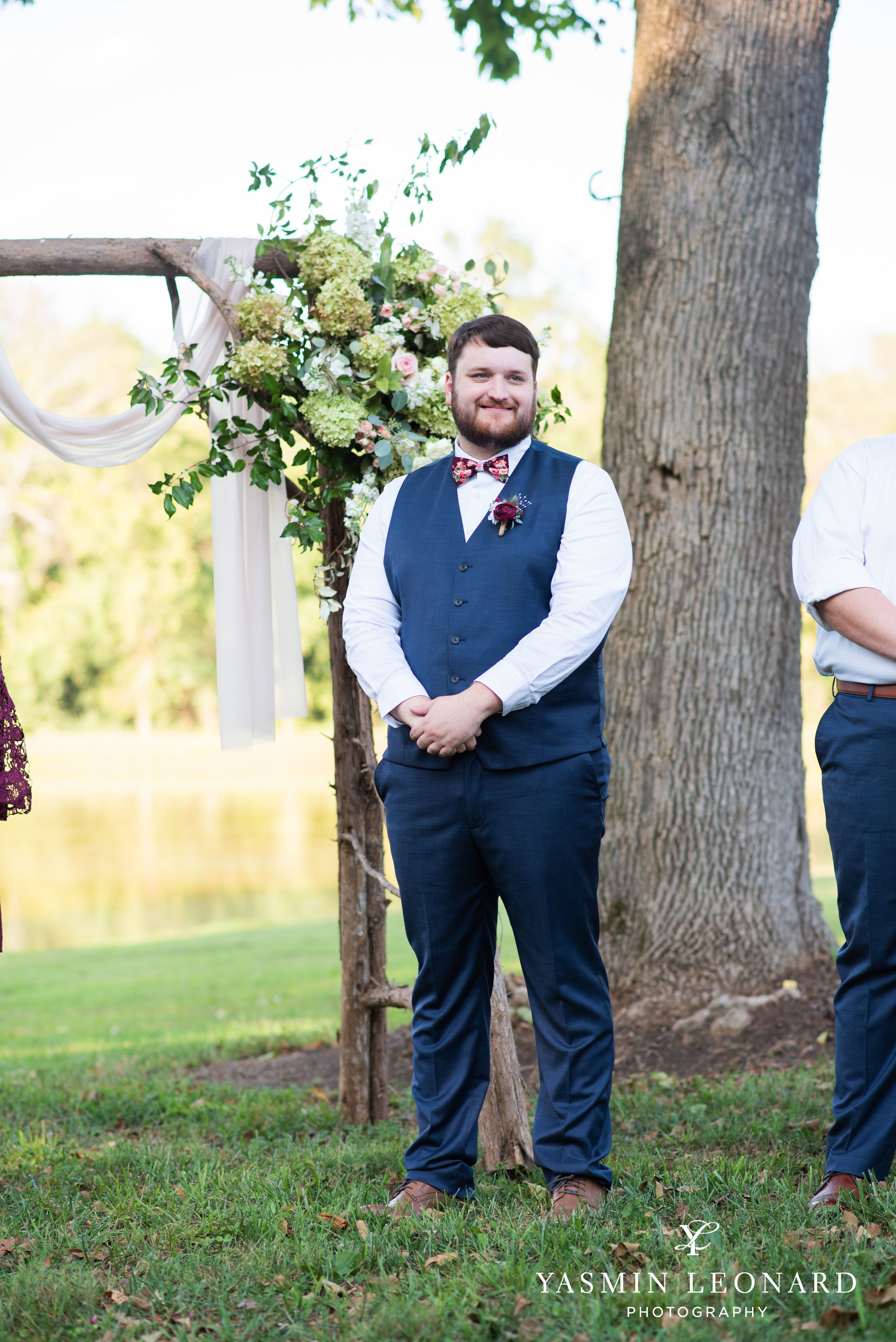 Hannah and David - l'abri at Linwood - NC Barn Weddings - Guys and Girls on Bride's Side - How to incorporate guys with bridesmaids - navy fall wedding - high point photographer - nc wedding venues - triad weddings-23.jpg