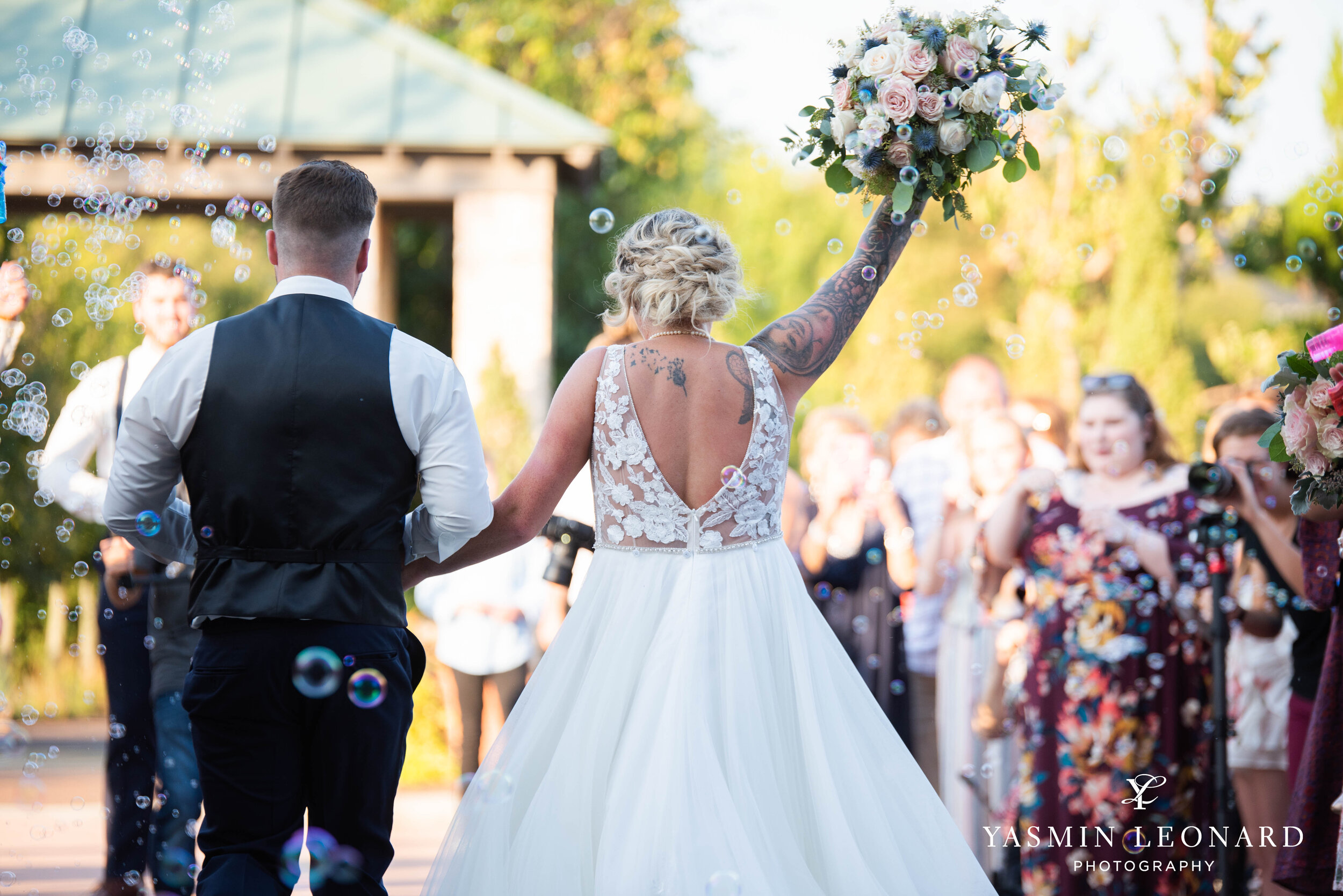 Kernersville Botanical Garden Wedding - NC Wedding - Rose Gold and Navy Wedding - Bridal Party Gifts - Brides with Tattoos - High Point Wedding PHotographer -63.jpg