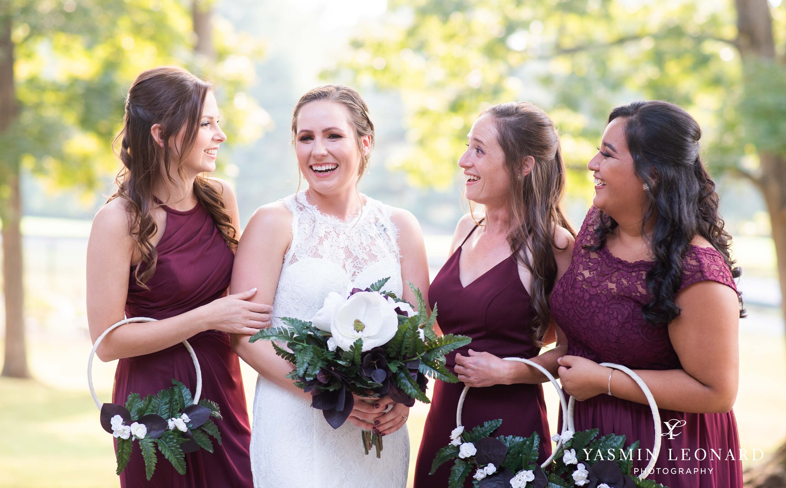 Tanglewood Arboretum and Rose Garden - Winston SAlem Photographer - High Point Photographer- Tanglewood Wedding - Clemmons Wedding - Winston Salem Wedding - Outdoor Wedding - Burgundy and Green Wedding - Burgundy Groomswear - DIY Flowers-8.jpg