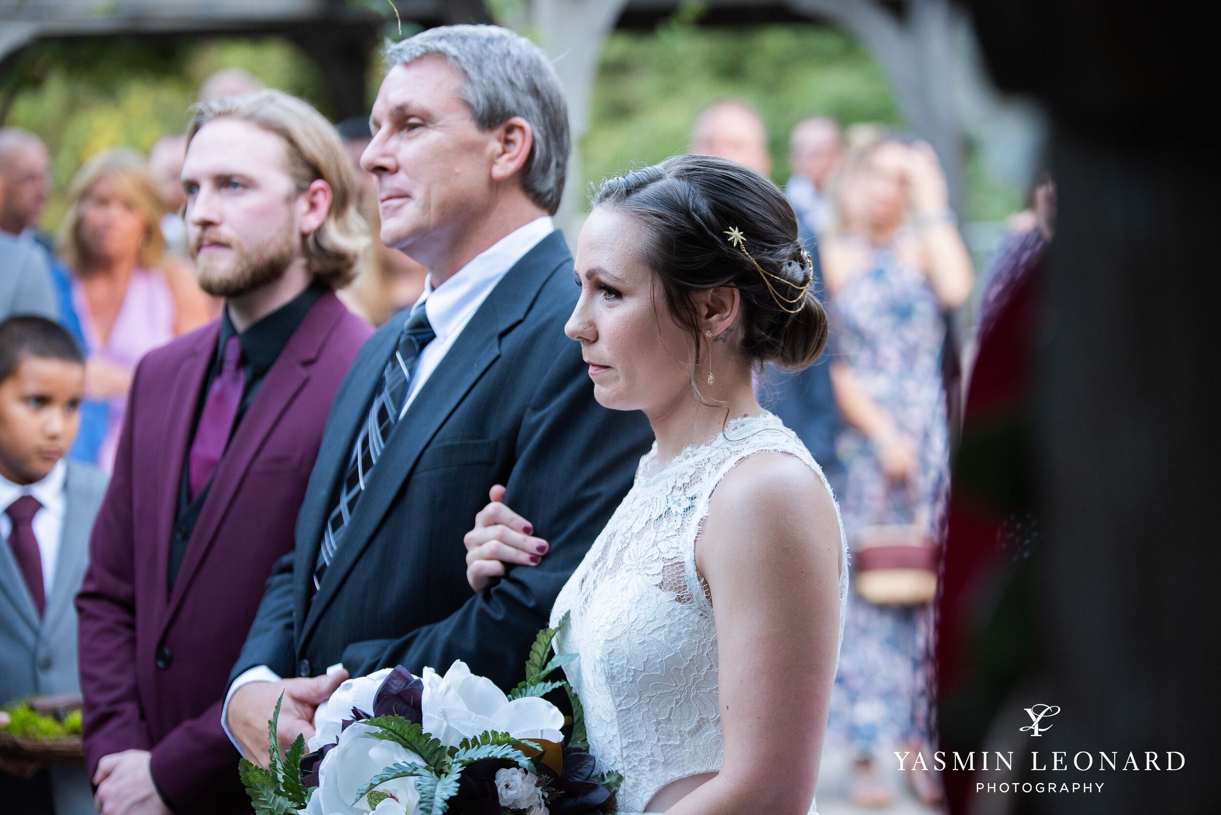 Tanglewood Arboretum and Rose Garden - Winston SAlem Photographer - High Point Photographer- Tanglewood Wedding - Clemmons Wedding - Winston Salem Wedding - Outdoor Wedding - Burgundy and Green Wedding - Burgundy Groomswear - DIY Flowers-18.jpg