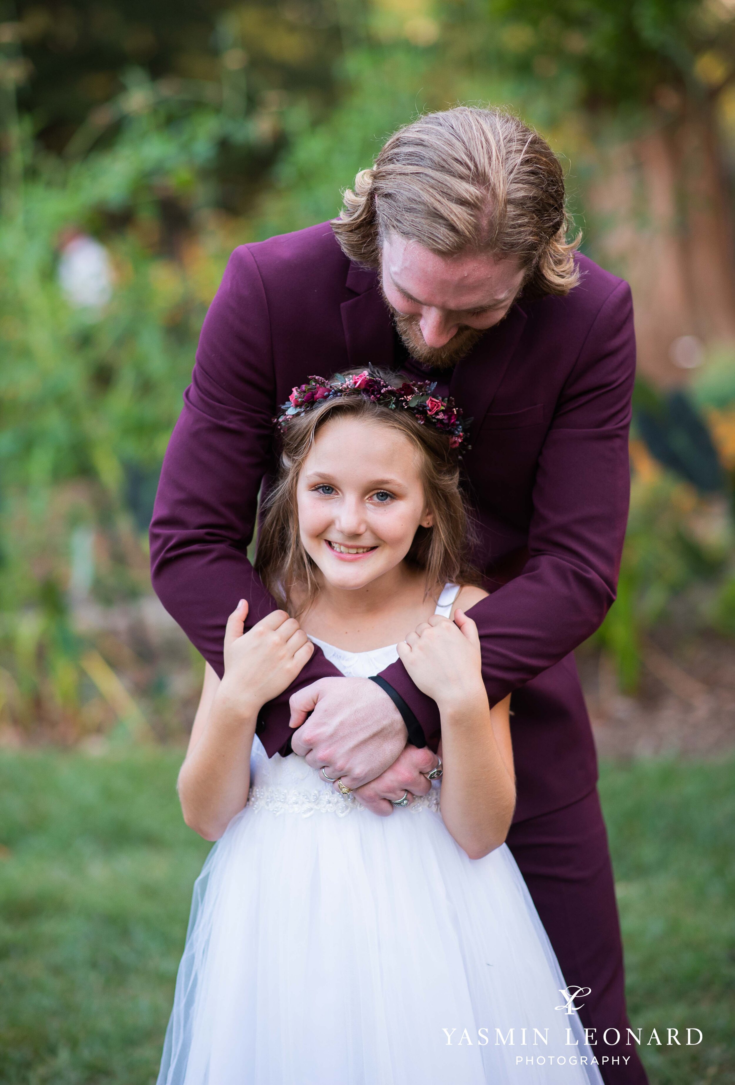 Tanglewood Arboretum and Rose Garden - Winston SAlem Photographer - High Point Photographer- Tanglewood Wedding - Clemmons Wedding - Winston Salem Wedding - Outdoor Wedding - Burgundy and Green Wedding - Burgundy Groomswear - DIY Flowers-28.jpg