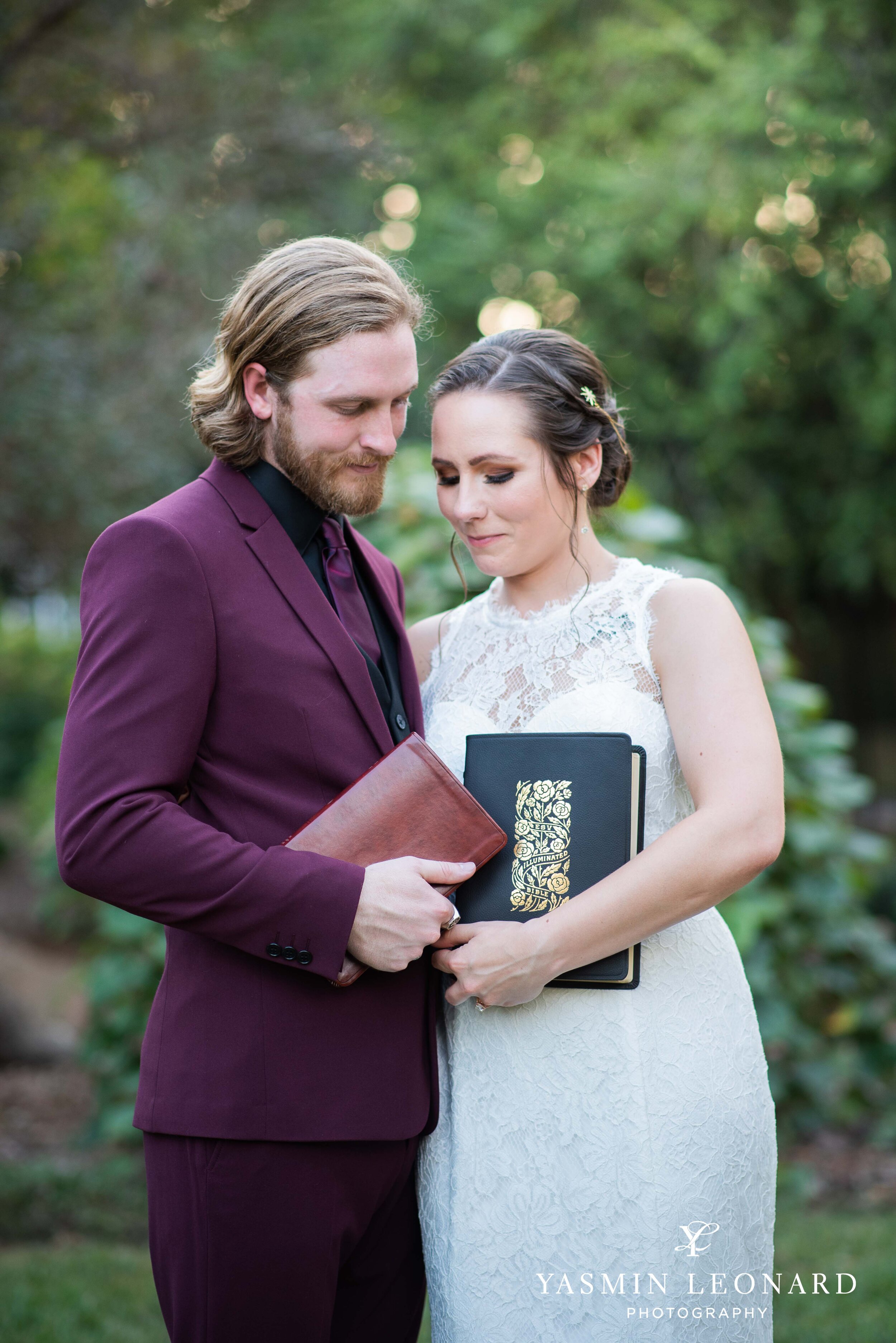 Tanglewood Arboretum and Rose Garden - Winston SAlem Photographer - High Point Photographer- Tanglewood Wedding - Clemmons Wedding - Winston Salem Wedding - Outdoor Wedding - Burgundy and Green Wedding - Burgundy Groomswear - DIY Flowers-31.jpg