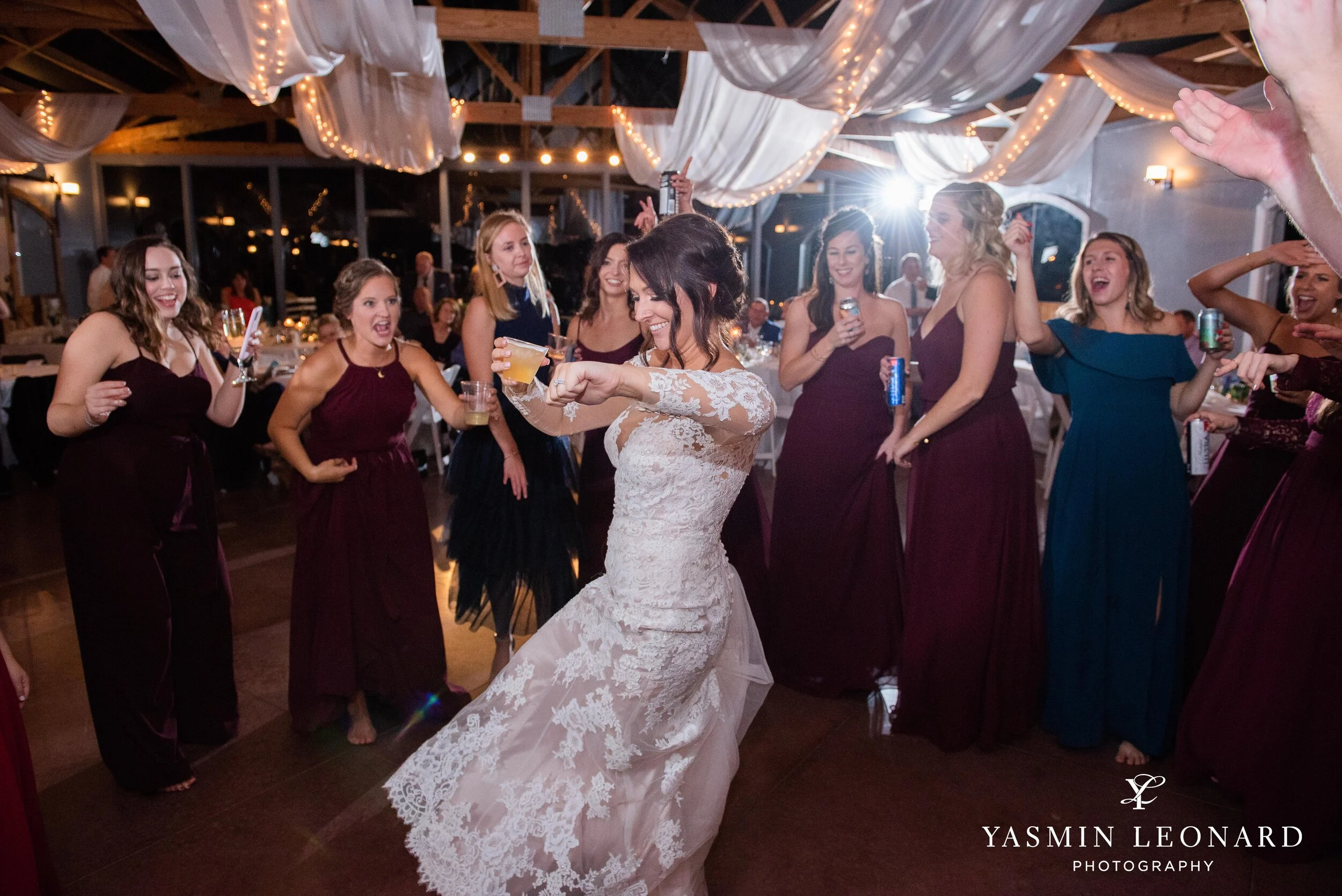 Rosa Lee Manor Wedding - Pilot Mountain - Fall Wedding Colors - Bridal Party Colors for Fall - Bride and Groom Posing Ideas - Unique Bridal Dresses - Wedding Dress with Sleeves - High Point Wedding - Yasmin Leonard Photography-75.jpg
