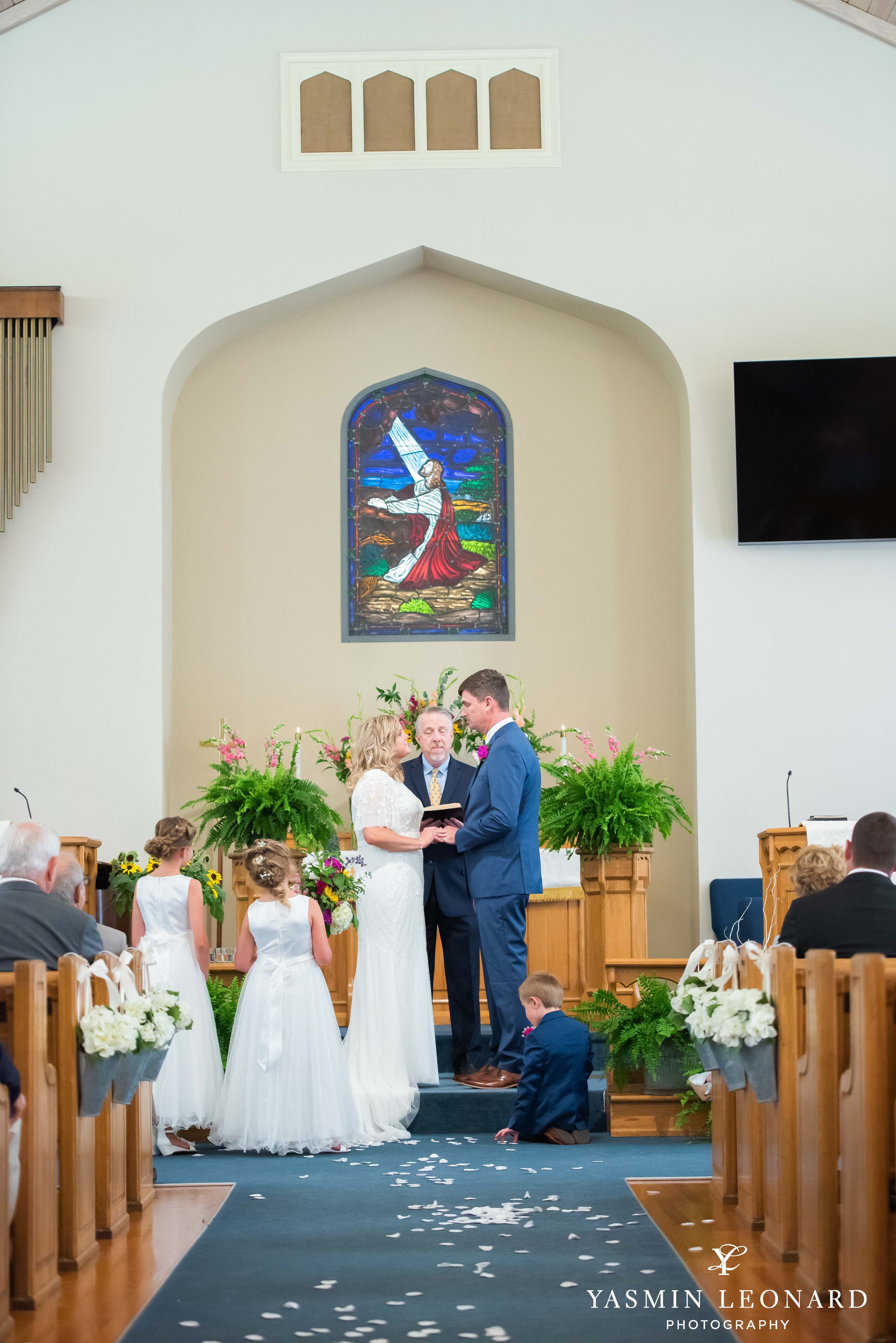 Shady Grove Church - Kayla and Brantley - NC Church Wedding - Best High Point Photographer - Yasmin Leonard Photography-18.jpg