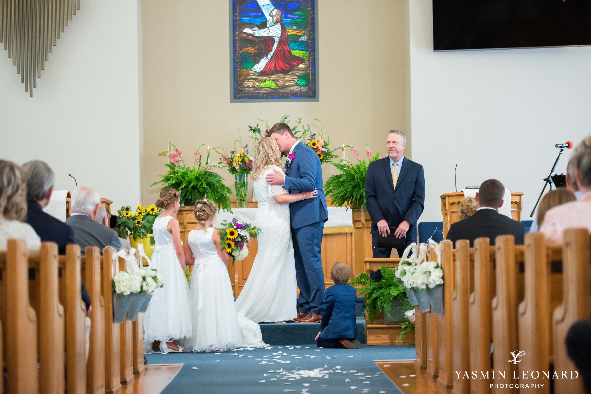 Shady Grove Church - Kayla and Brantley - NC Church Wedding - Best High Point Photographer - Yasmin Leonard Photography-19.jpg