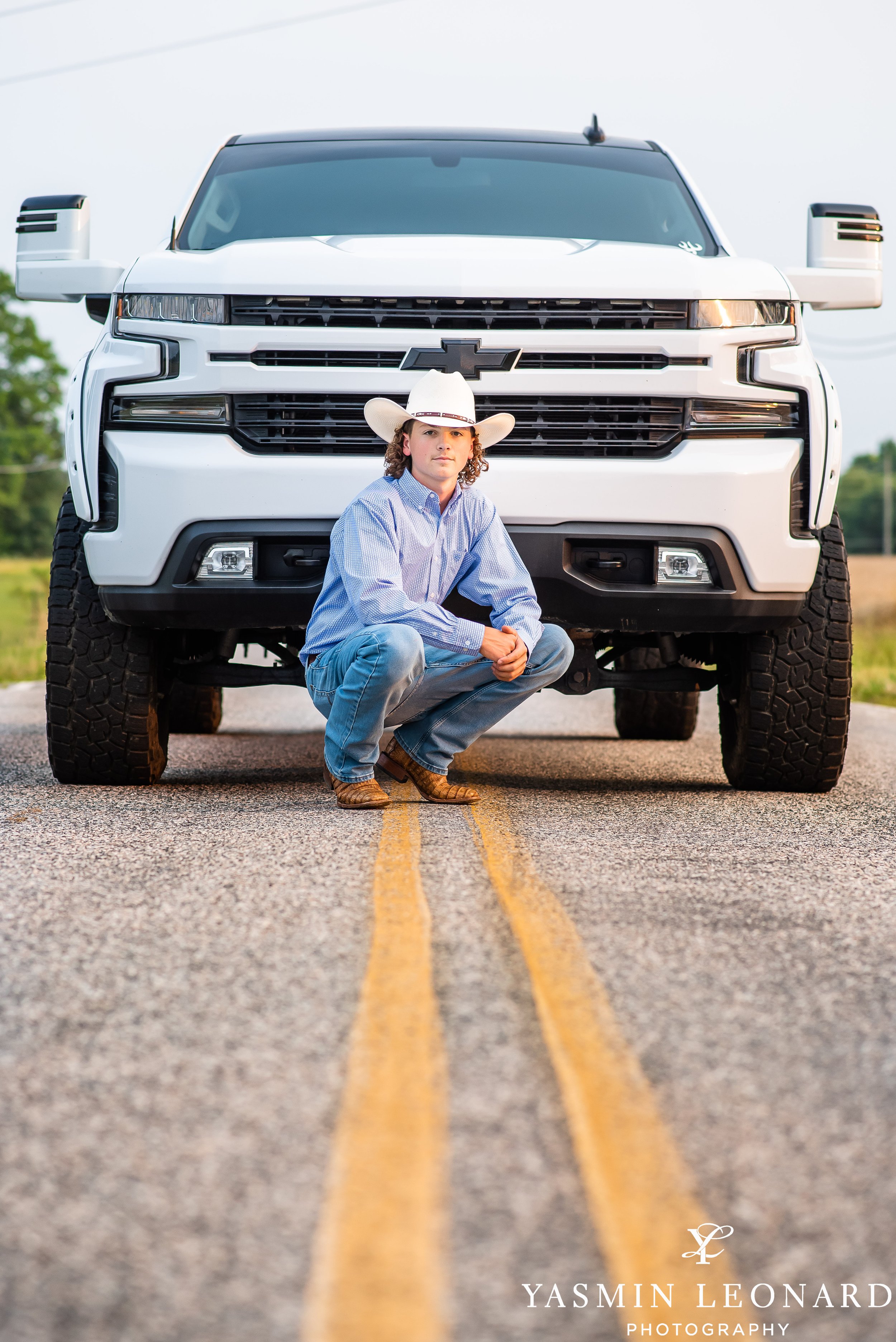 Country Senior - Senior Portraits - Seniors with Trucks - Senior Guy Poses - High Point Photographer - NC Photographer - Best Photographer Near Me - Yasmin Leonard Photography 2023-6.jpg