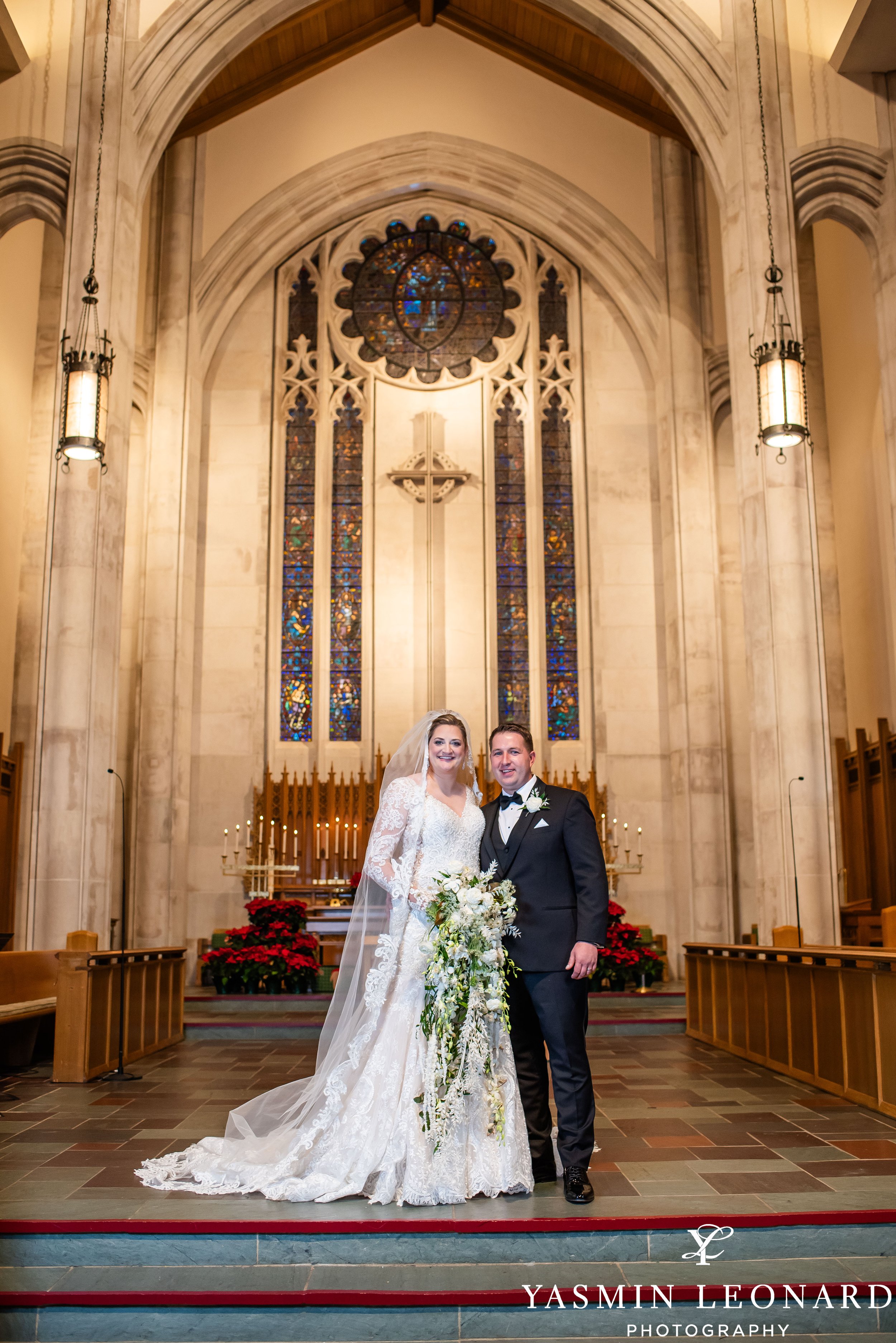 Wesley Memorial Methodist Church - High Point Wedding - Bermuda Country Club Reception - NC Weddings - Yasmin Leonard Photography 2023-43.jpg