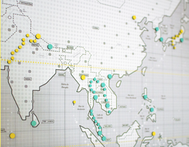 You can track routes and use a colour-coded system