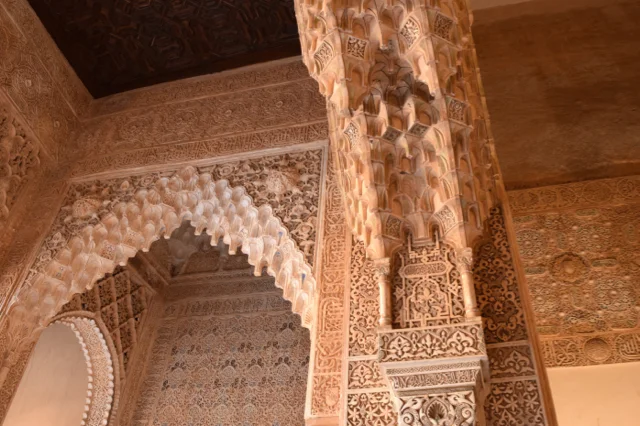It is almost impossible to take in all the details of the intregrate designs of the walls, ceilings and floors of the palaces throughout the Alhambra.