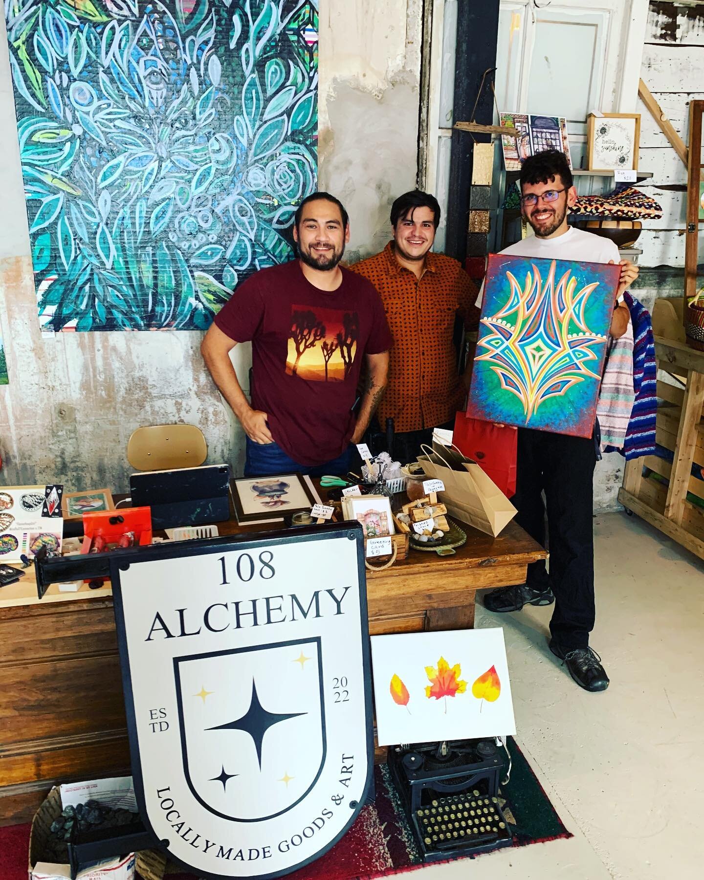 Thinking about art collectors&mdash; @nosh_2.0 has become a regular supporter when I visit @108alchemy! Thank you for continuing to support the dream of artists and showing the love 🙏💓