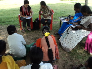 Meeting of Sumangali workers with Annie Delaney
