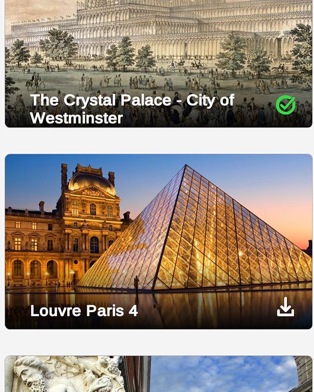 Some of the amazing stories of #AR #history. Try it on appstore or google play.  #guide #paris #louvre #london #chrystalpalace #arhistory