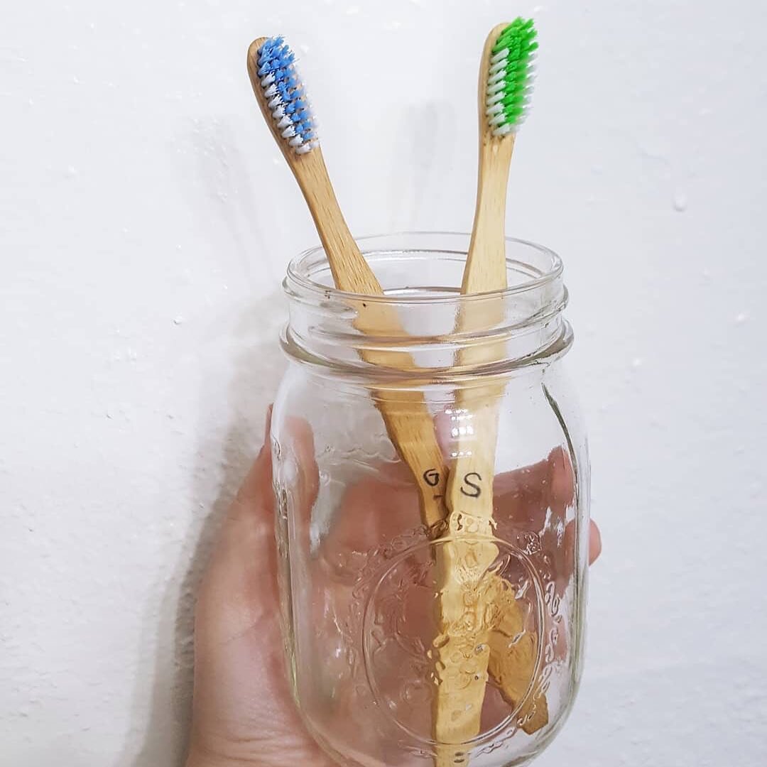 Posted @withrepost &bull; @zerowastevegetarian &bull; Bamboo Toothbrush &bull;
Plastic toothbrushes will never truly go &quot;away&quot; because they just break down into smaller and smaller bits and pieces.
Every toothbrush you've ever put in your m