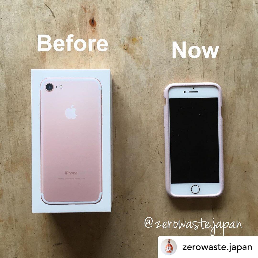 Posted @withrepost &bull; @zerowaste.japan Easy Zero Waste Swap no.62

This was my first time buying refurbished iPhone, but it won't be my last. I like that it's reusing an item that still has a lot of life left in it and the phone works great at a 