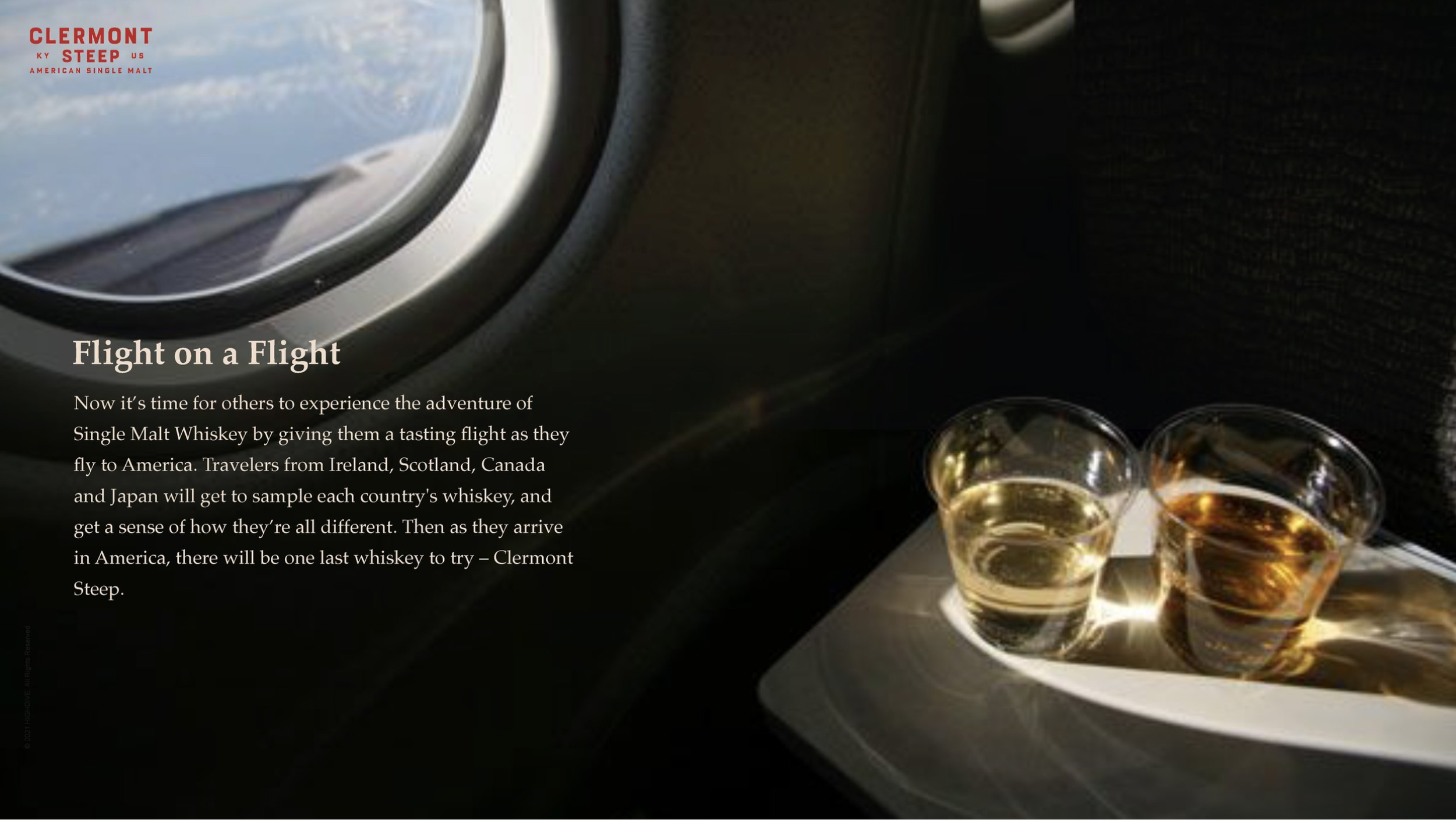  Travelers returning from any of the 5 whiskey regions will get to enjoy a singular tasting experience, and one final taste as they arrive in America. 