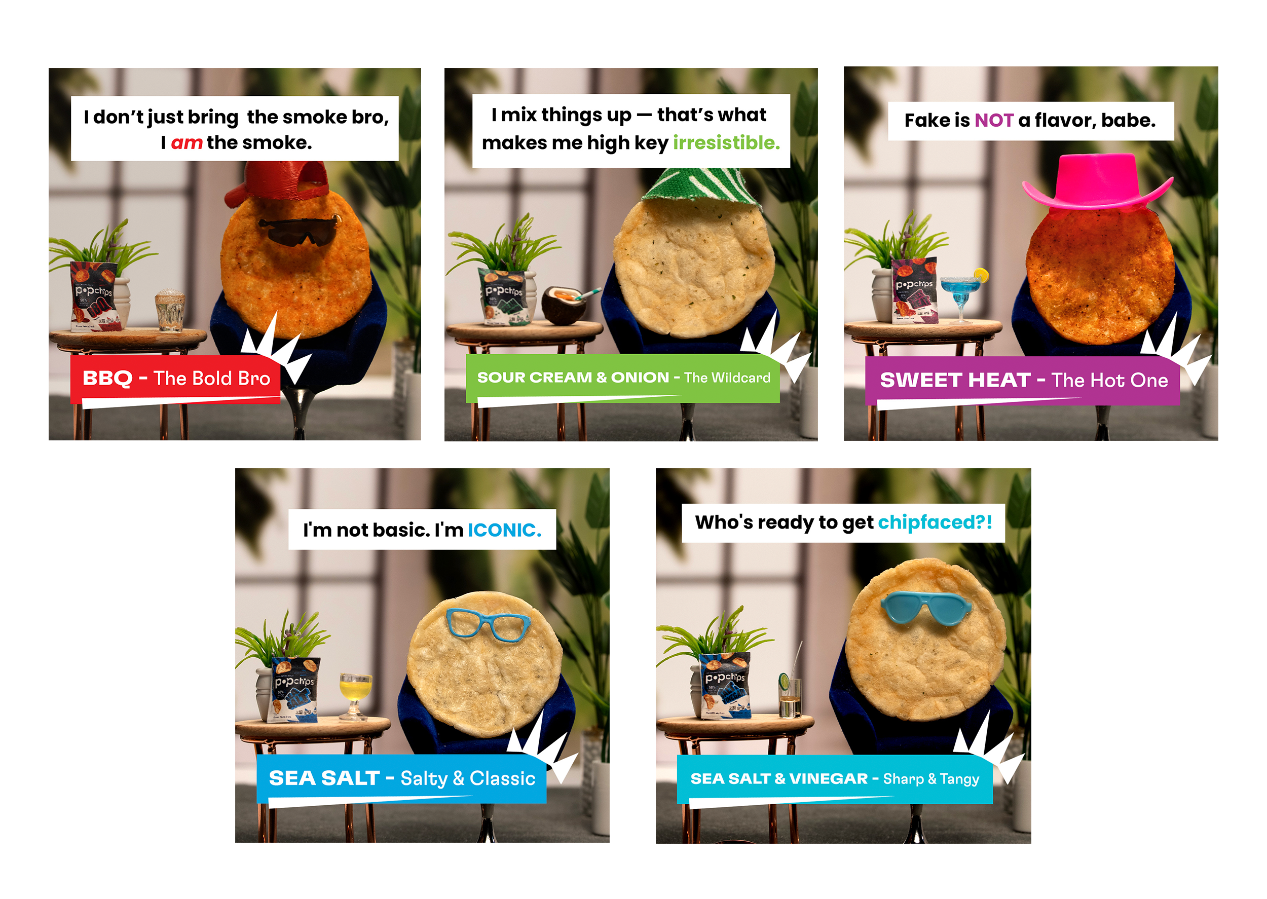  Confessional graphics used across social media platforms 