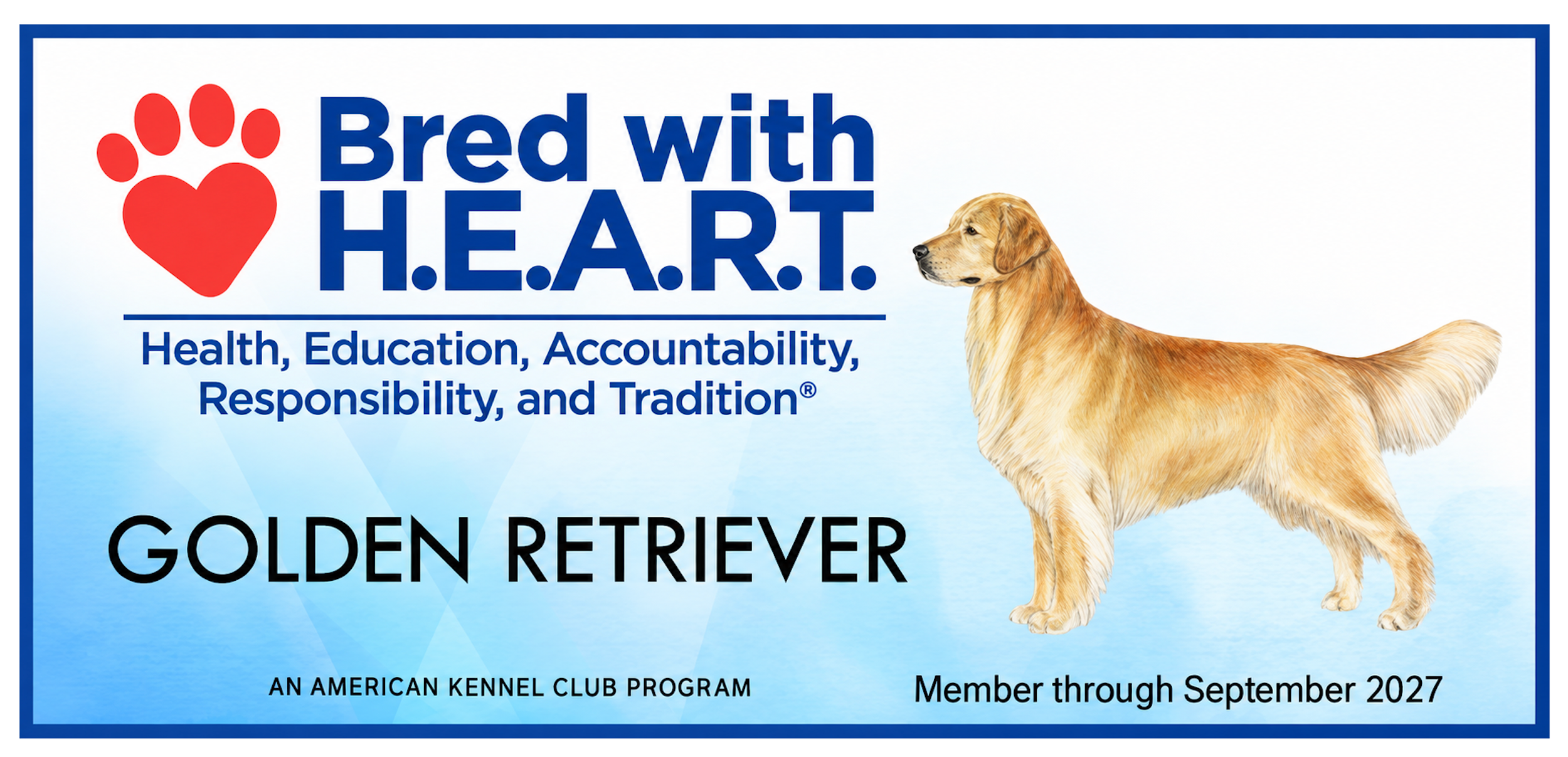 Bred with H.E.A.R.T. certified - southern goldens