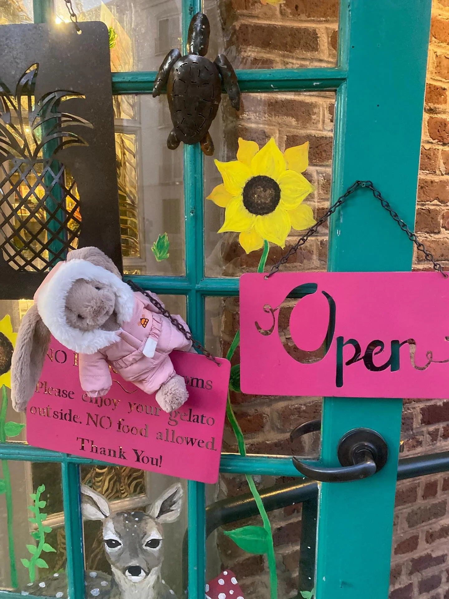 Our seasonal team is hard at work with Bartholomew hanging ornaments, another is monitoring cookie inventory, and a third is in charge of jingling bells at dramatic intervals. Efficiency may be questionable, but moral is through the roof! #jellycat #