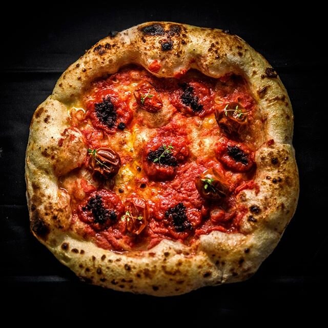 Marinara, simplicity at its best. Simply tomatoes....⁠
⁠
Our dough really shines with this one, try it if you are lucky enough to be within our delivery zone in Wellington NZ! A great vegan option.⁠
Adding an extra push of flavour with an amazing gar
