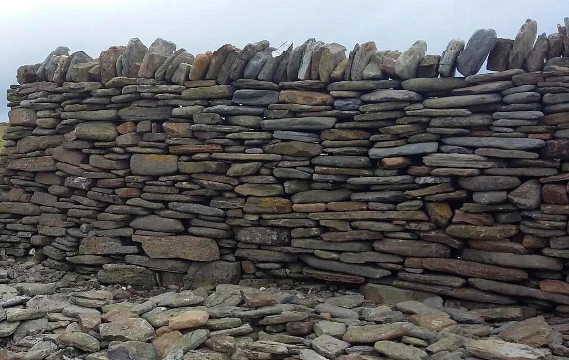Rebuilt wall