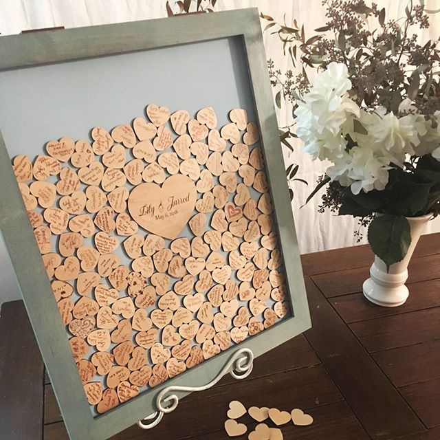 My client wanted an alternate to the traditional wedding guestbook, so I dabbled on another woodwork project 💕