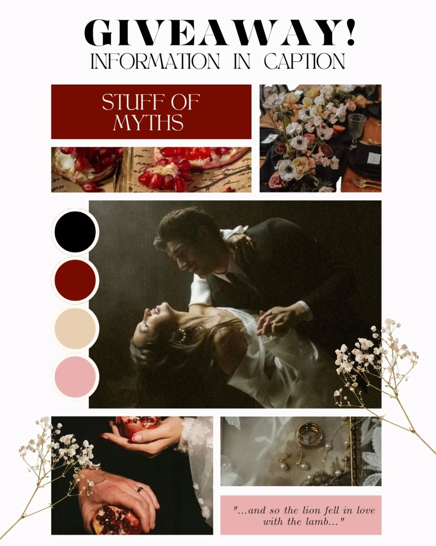 It's that time!! Enter to win a free photographer ticket for our "Stuff of Myths" workshop in Millis MA! A creative styled wedding workshop representing a theme of Persephone &amp; Hades' love story, and "water nymph" styled bride