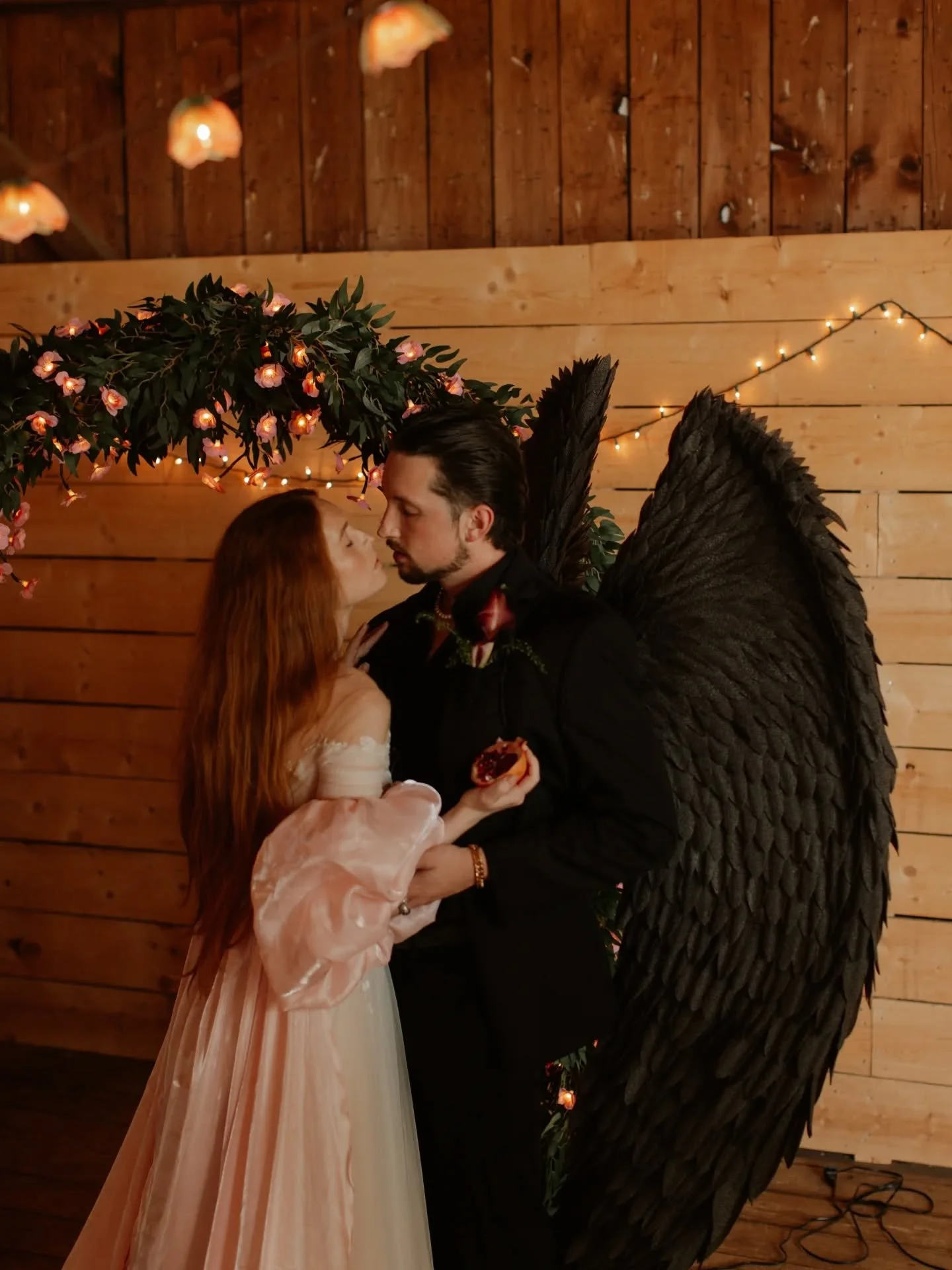 "You're one of the reasons why the mortals see us as Gods and not complete monsters." ❤️&zwj;🔥
&bull;
&bull;
&bull;
Hosts/Creative Directors: Sarah @sarahgatesphoto &amp; Abigail @abigail.seabrook 
Event space: Windy Knob Farm, Millis, MA
