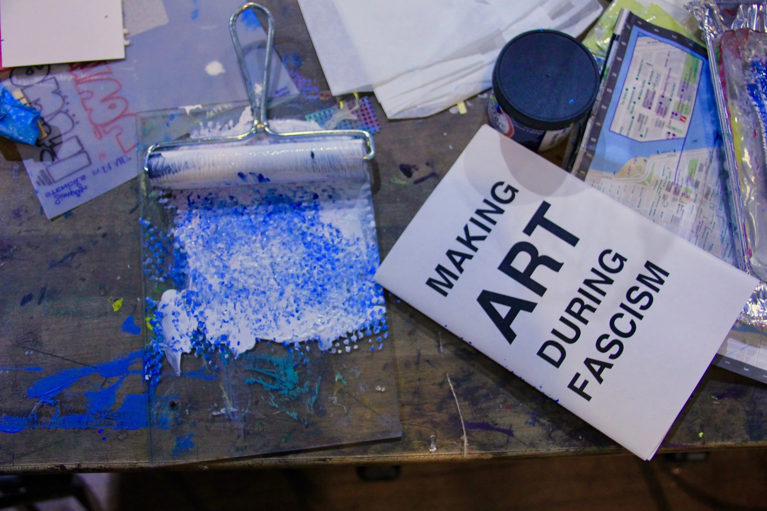 Making Art During Fascism, text by Beth Pickens, design by Amanda Verwey. Visit bethpickens.com for your own copy.