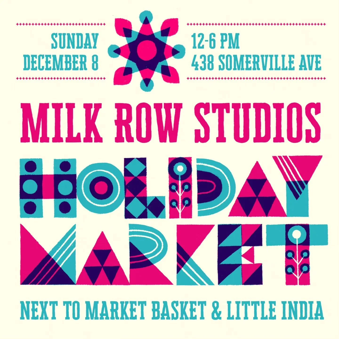 We'll be vending at the Milk Row Studios Holiday Market in Somerville this Sunday 12/8 from 12-6pm! Come peruse our new LED light-up scrunchies, protest prints supporting Palestine, cutting boards, and more handmade goodies. We'll be teaming up with 