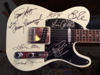 Autographed guitar from 2015 auction