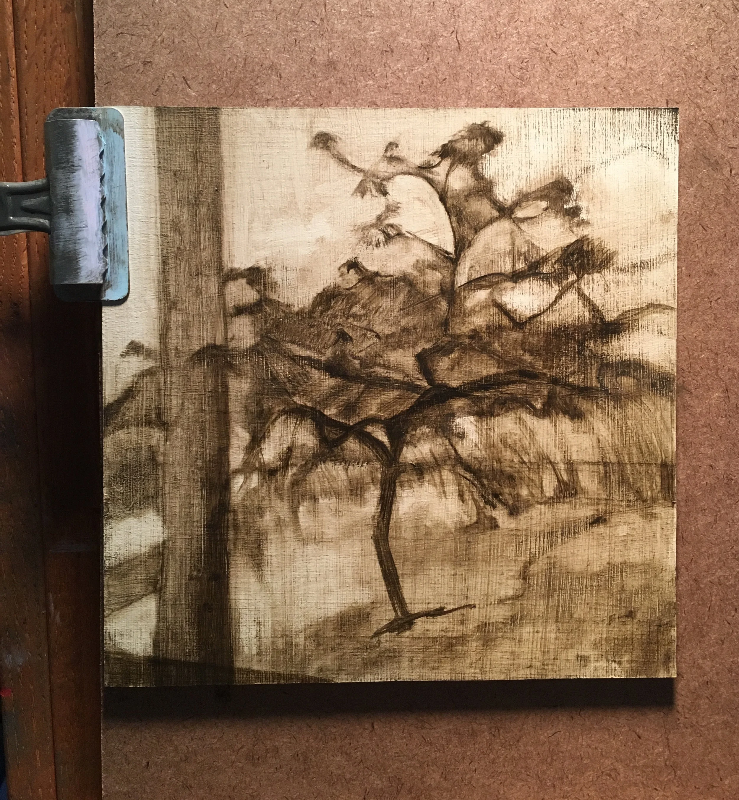 Oil sketch of Four Seasons Tree/Summer
