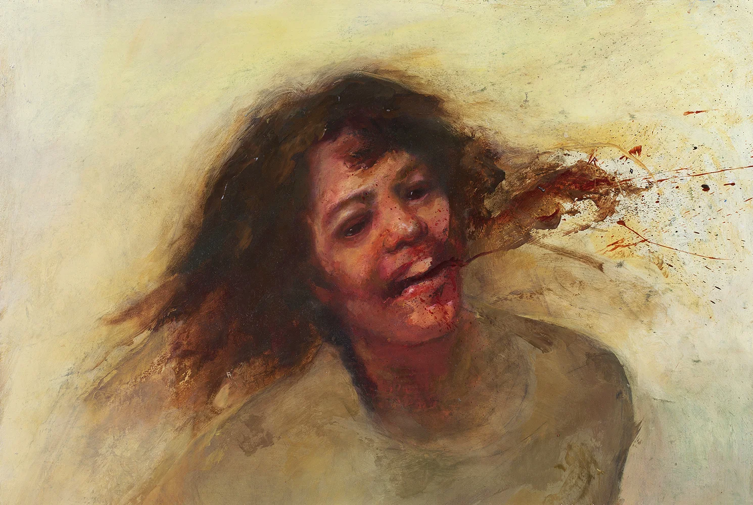 Screengrab, 17 x 24in. Oil on board