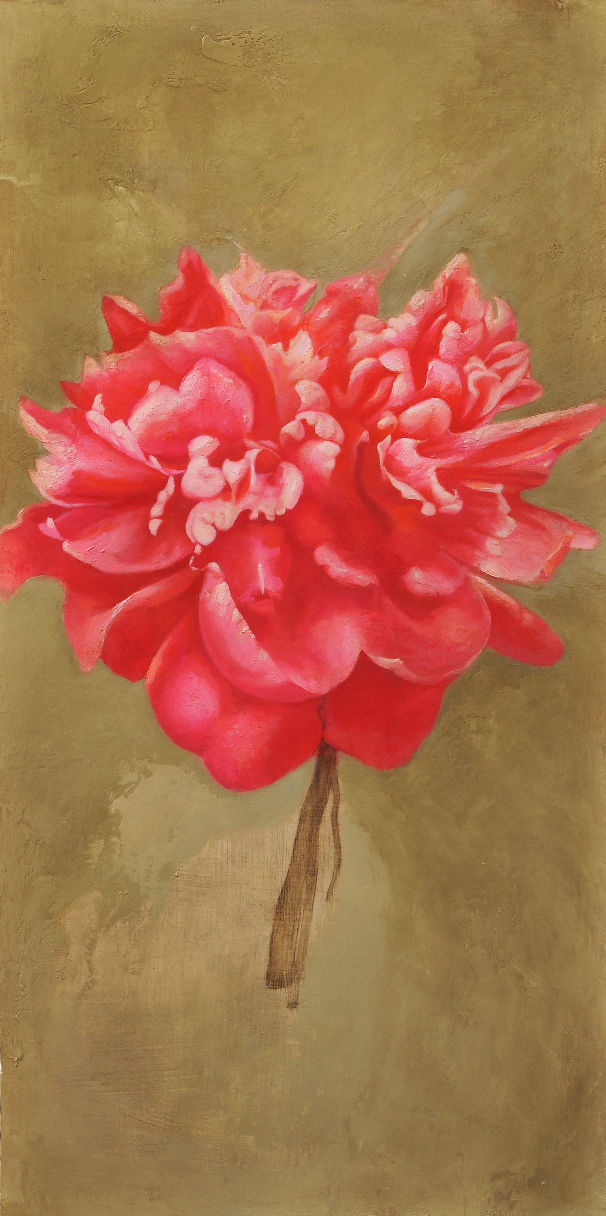 Girl Explosion 12 x 24 in. Oil on board. In Private Collection